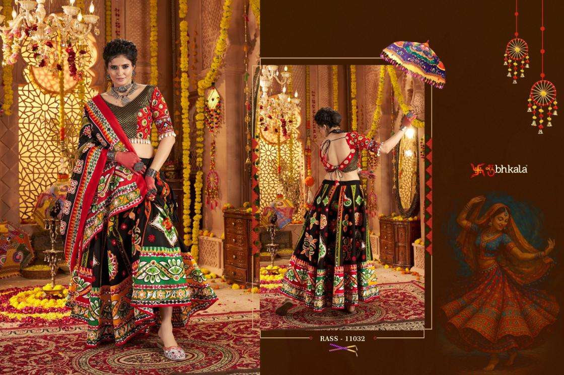 Shubhkala Presents Raas Vol-22 Organic Cotton Traditional Readymade Chaniya Choli For Navratri Festivals Catalog WHolesaler And Exporter 