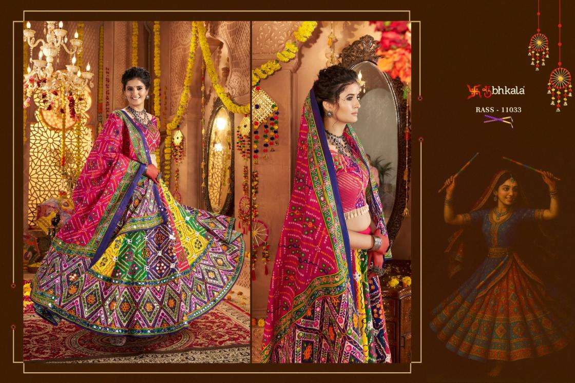 Shubhkala Presents Raas Vol-22 Organic Cotton Traditional Readymade Chaniya Choli For Navratri Festivals Catalog WHolesaler And Exporter 