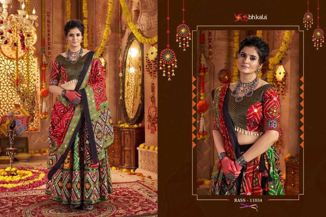 Shubhkala Presents Raas Vol-22 Organic Cotton Traditional Readymade Chaniya Choli For Navratri Festivals Catalog WHolesaler And Exporter 