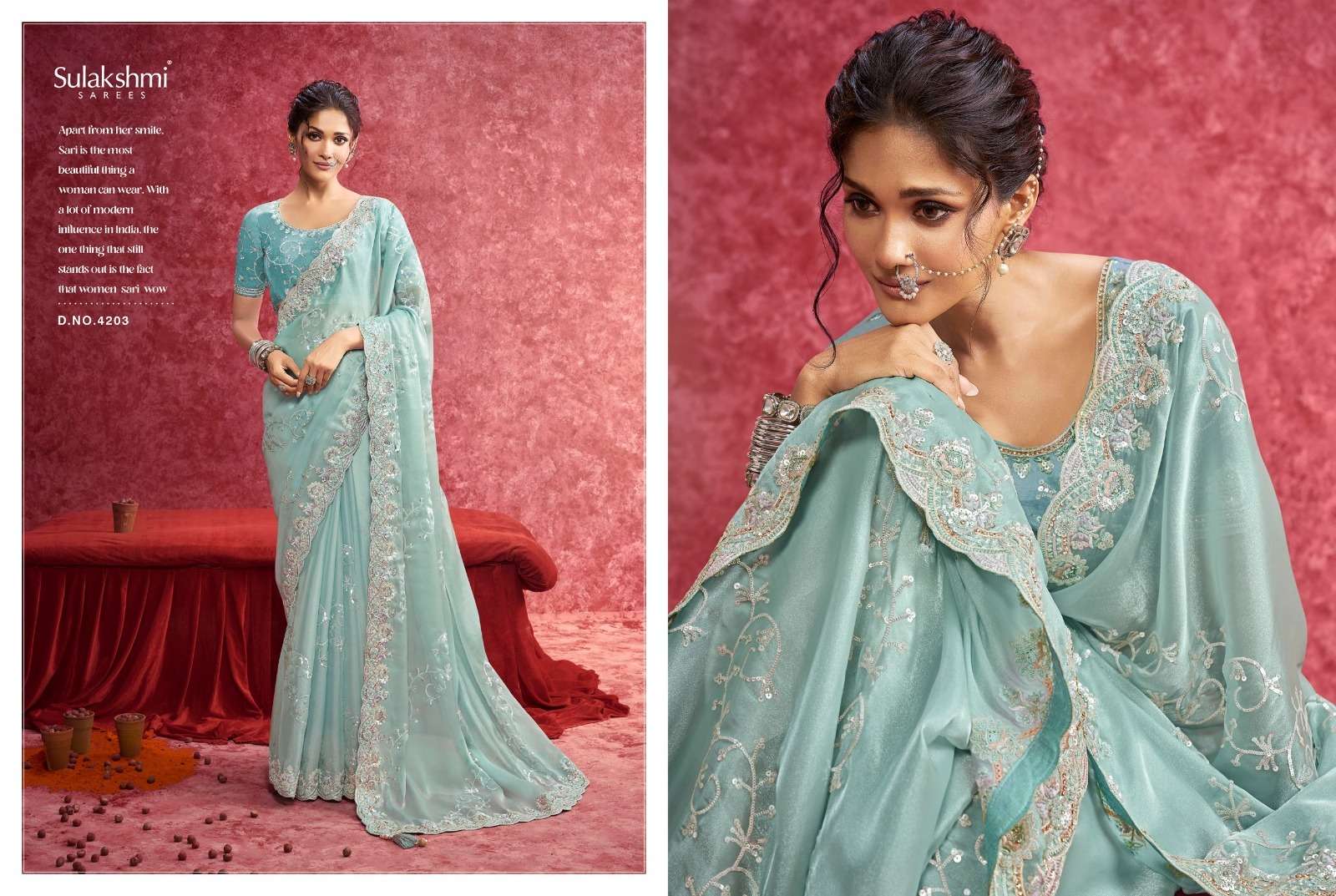 Sulakshmi Presents Ambika Fancy Designer Rich Look Occasion Wear Sarees Catalog Wholesaler And Exporter  