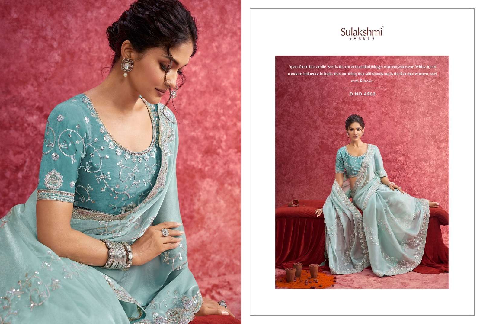 Sulakshmi Presents Ambika Fancy Designer Rich Look Occasion Wear Sarees Catalog Wholesaler And Exporter  