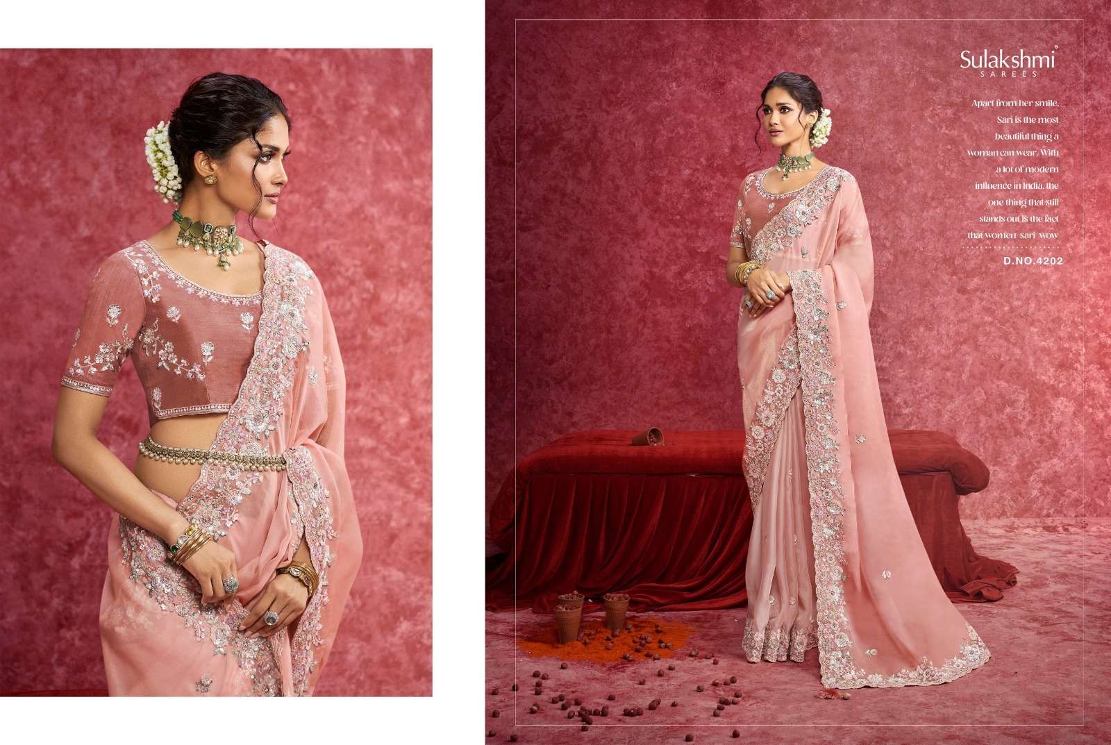 Sulakshmi Presents Ambika Fancy Designer Rich Look Occasion Wear Sarees Catalog Wholesaler And Exporter  