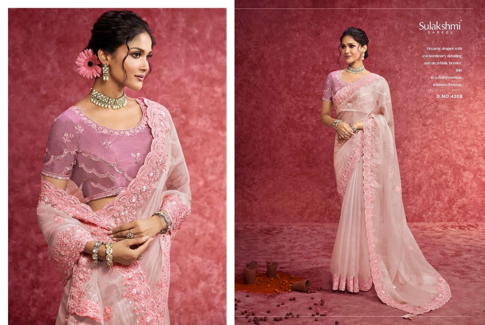 Sulakshmi Presents Ambika Fancy Designer Rich Look Occasion Wear Sarees Catalog Wholesaler And Exporter  