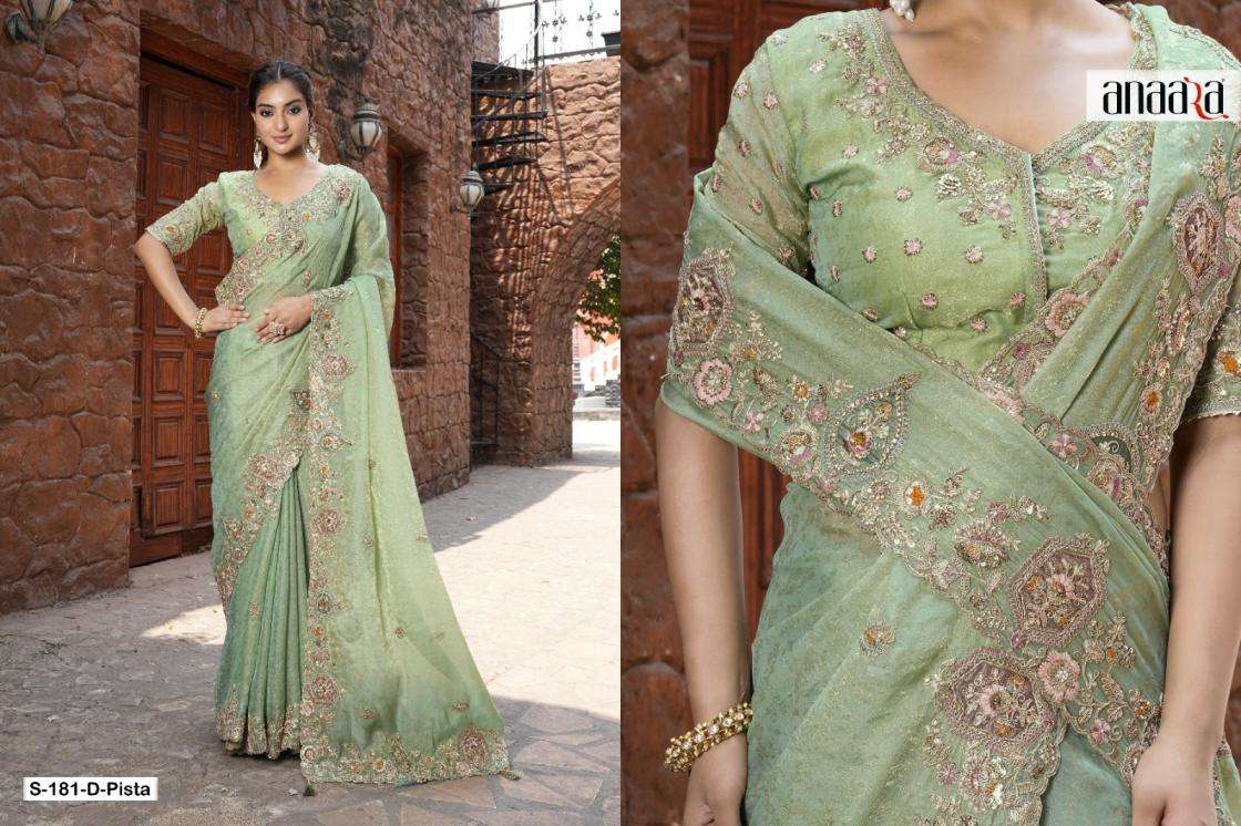Tathastu Presents 176-180-181 Colors Fancy Occasion Wear Saree For Womens Catalog Wholesaler And Exporter In Surat