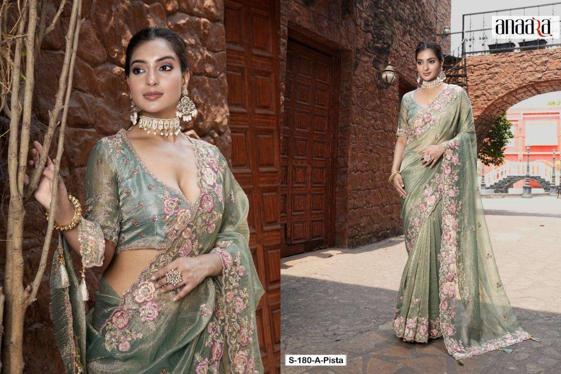 Tathastu Presents 176-180-181 Colors Fancy Occasion Wear Saree For Womens Catalog Wholesaler And Exporter In Surat