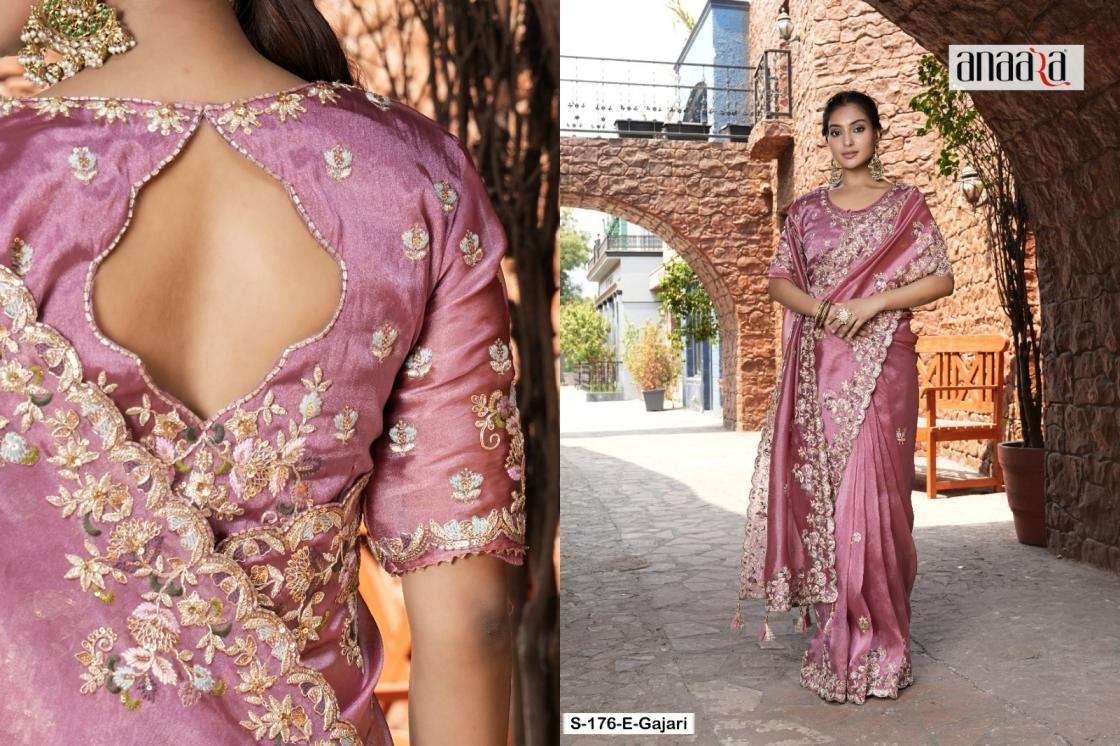 Tathastu Presents 176-180-181 Colors Fancy Occasion Wear Saree For Womens Catalog Wholesaler And Exporter In Surat