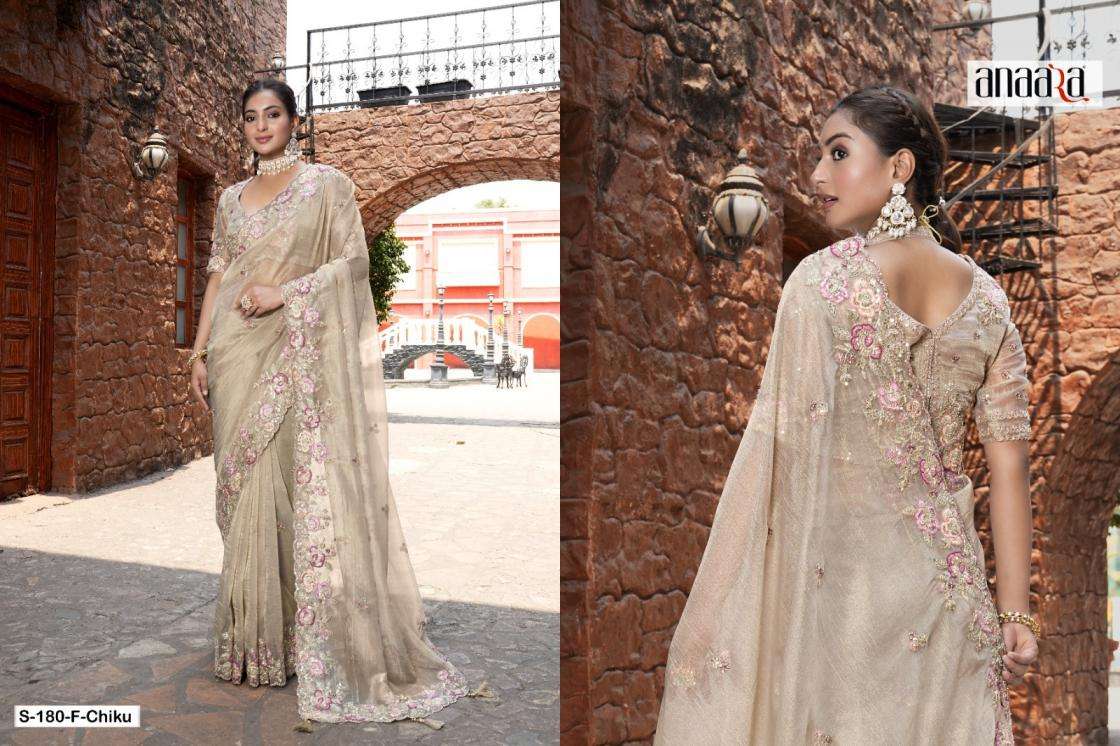 Tathastu Presents 176-180-181 Colors Fancy Occasion Wear Saree For Womens Catalog Wholesaler And Exporter In Surat