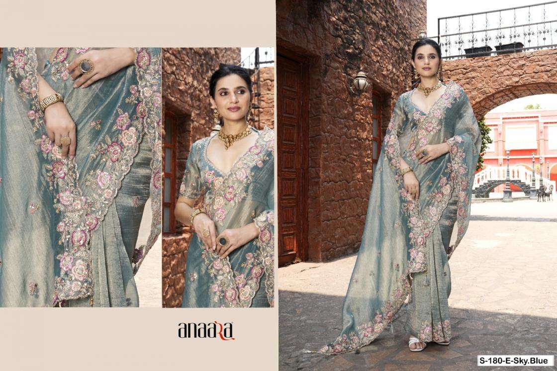 Tathastu Presents 176-180-181 Colors Fancy Occasion Wear Saree For Womens Catalog Wholesaler And Exporter In Surat