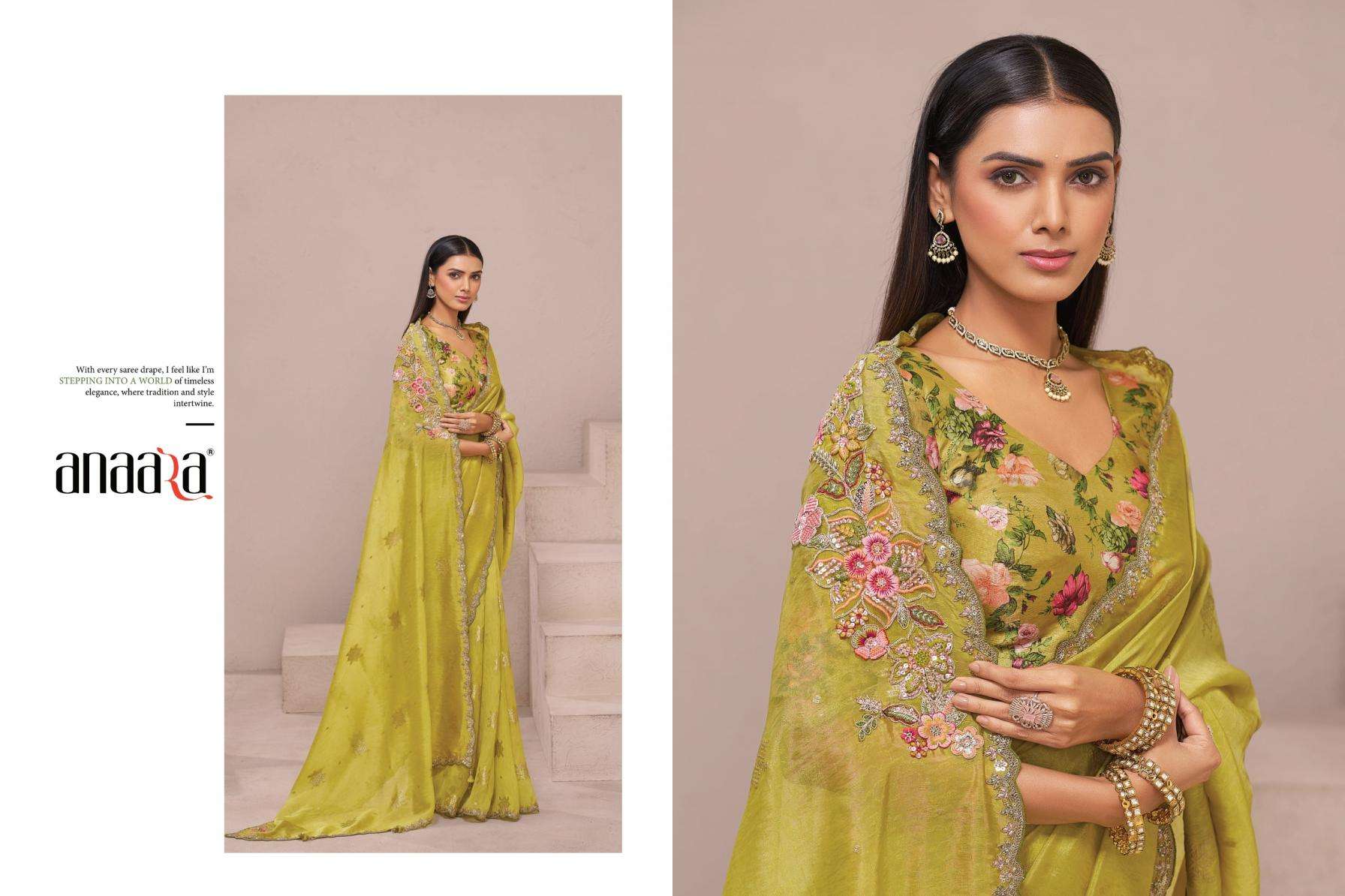Tathastu Presents Anaara 7701-7709 Fancy Exclusive Designer Sarees For Every Occasion Catalog Wholesaler And Exporter In Surat