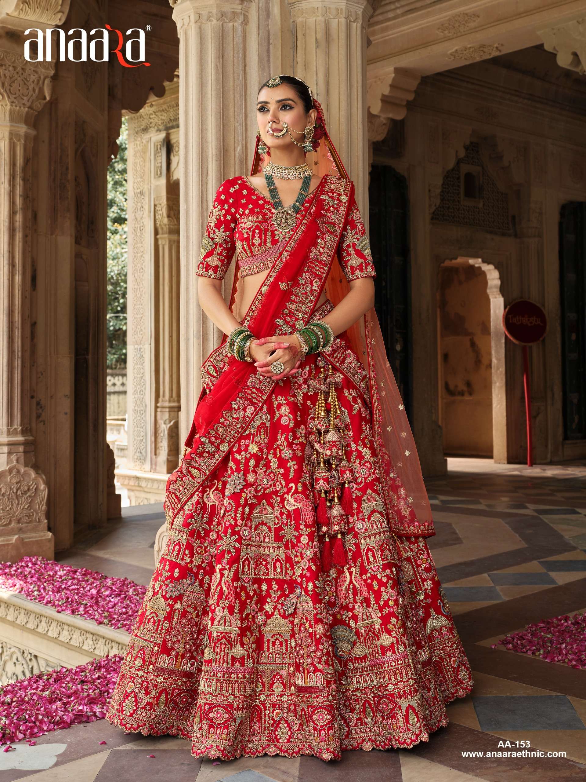 TATHASTU PRESENTS ANAARA BRIDAL WEAR HEAVY DESIGNER LEHNGHA CHOLI CATALOG WHOLESALER AND EXPORTRE IN SURAT 