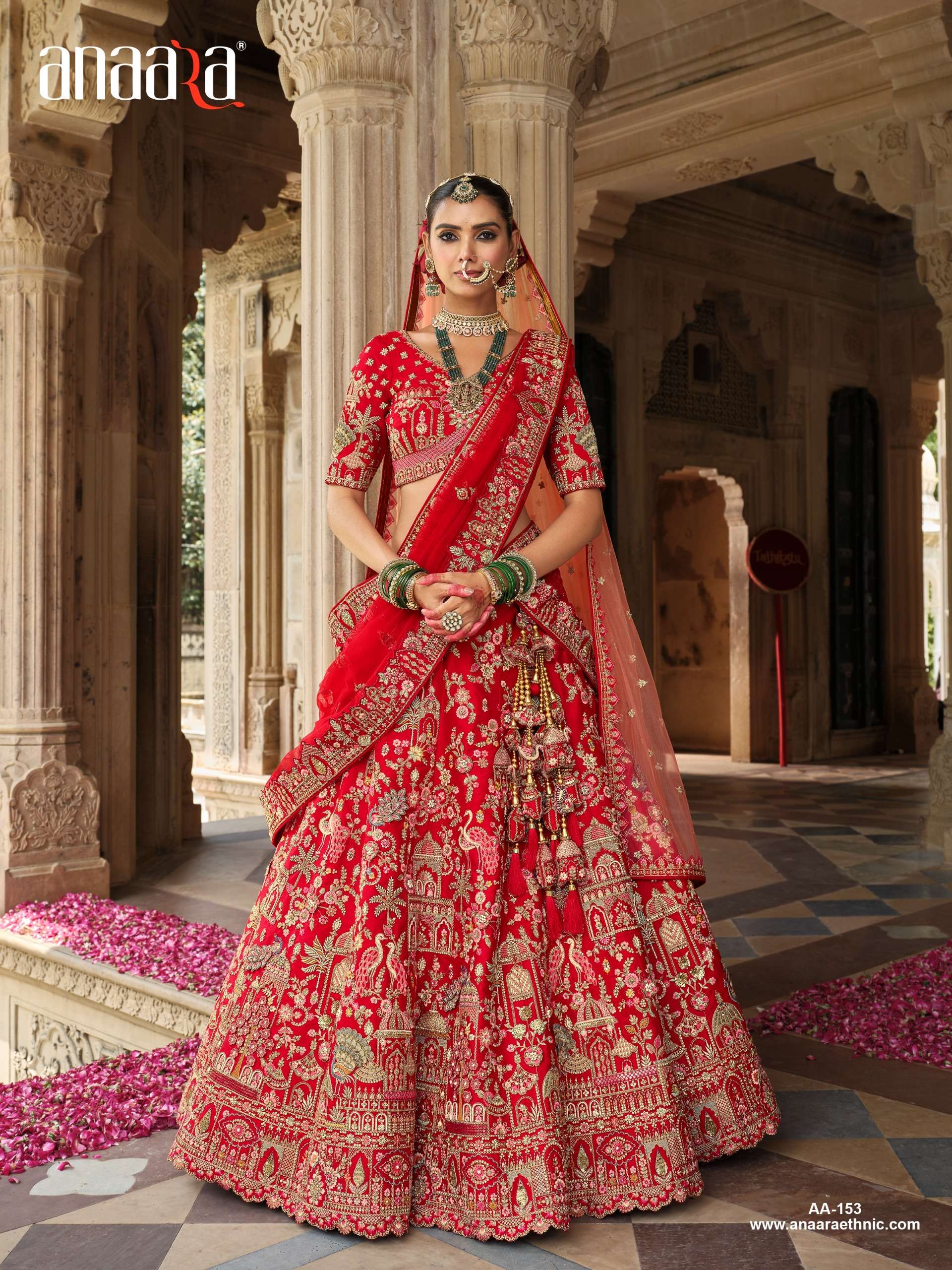 TATHASTU PRESENTS ANAARA BRIDAL WEAR HEAVY DESIGNER LEHNGHA CHOLI CATALOG WHOLESALER AND EXPORTRE IN SURAT 