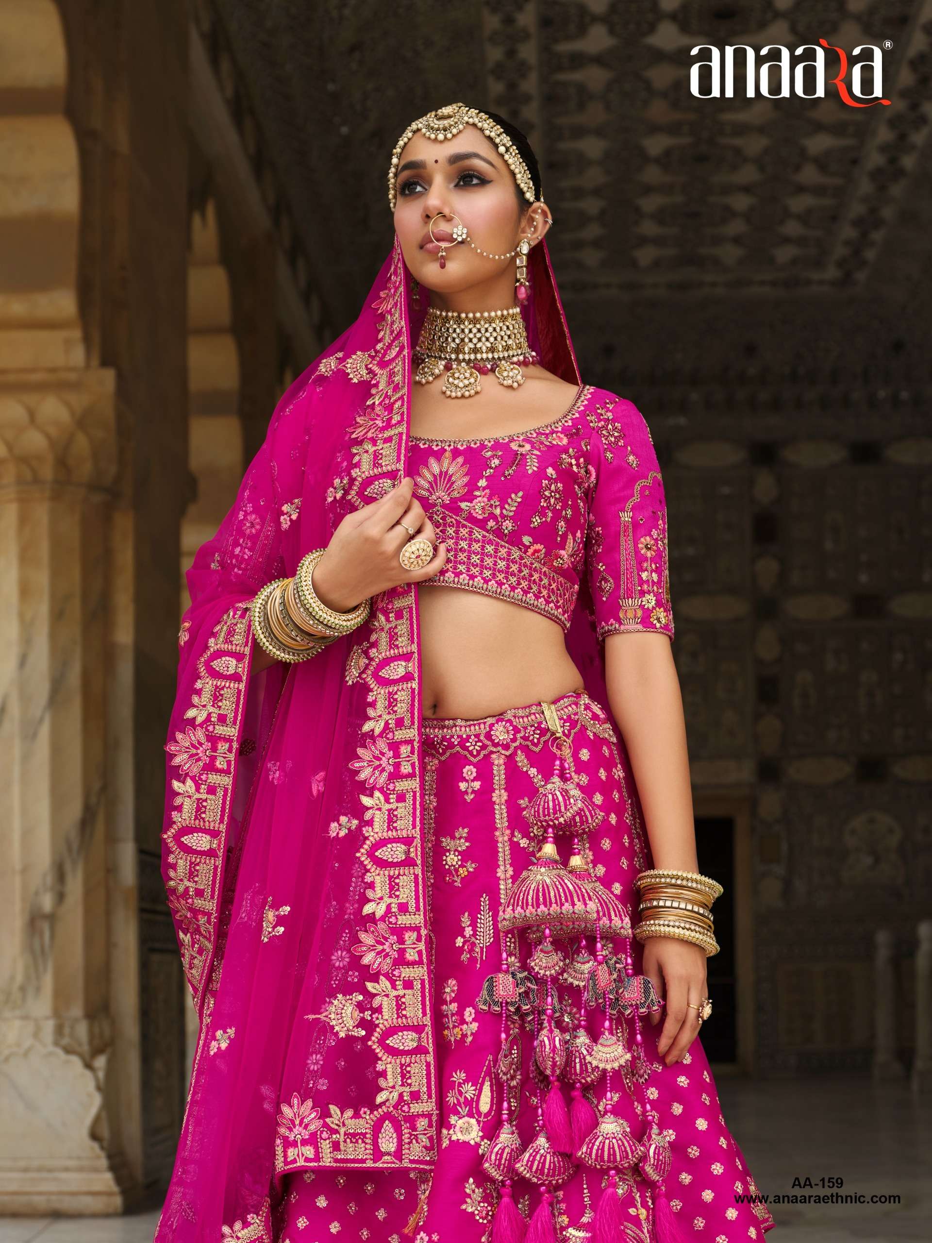 TATHASTU PRESENTS ANAARA BRIDAL WEAR HEAVY DESIGNER LEHNGHA CHOLI CATALOG WHOLESALER AND EXPORTRE IN SURAT 