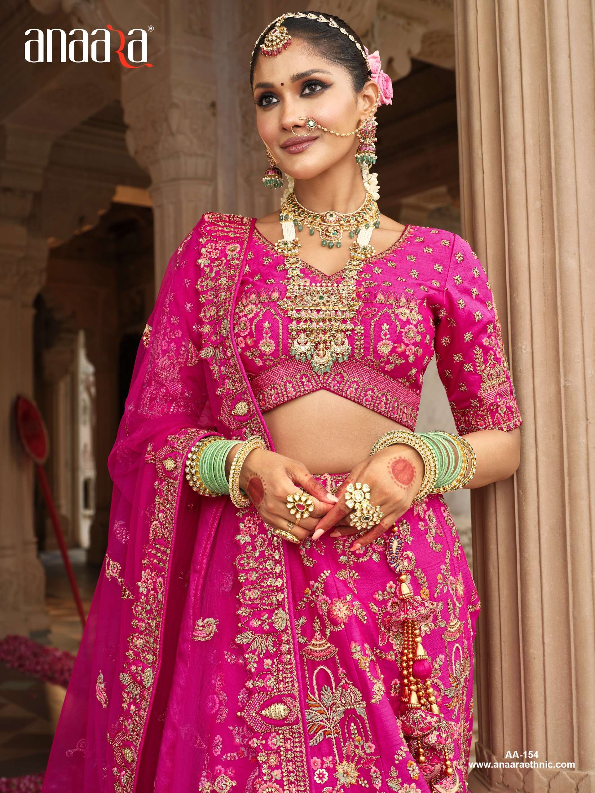 TATHASTU PRESENTS ANAARA BRIDAL WEAR HEAVY DESIGNER LEHNGHA CHOLI CATALOG WHOLESALER AND EXPORTRE IN SURAT 