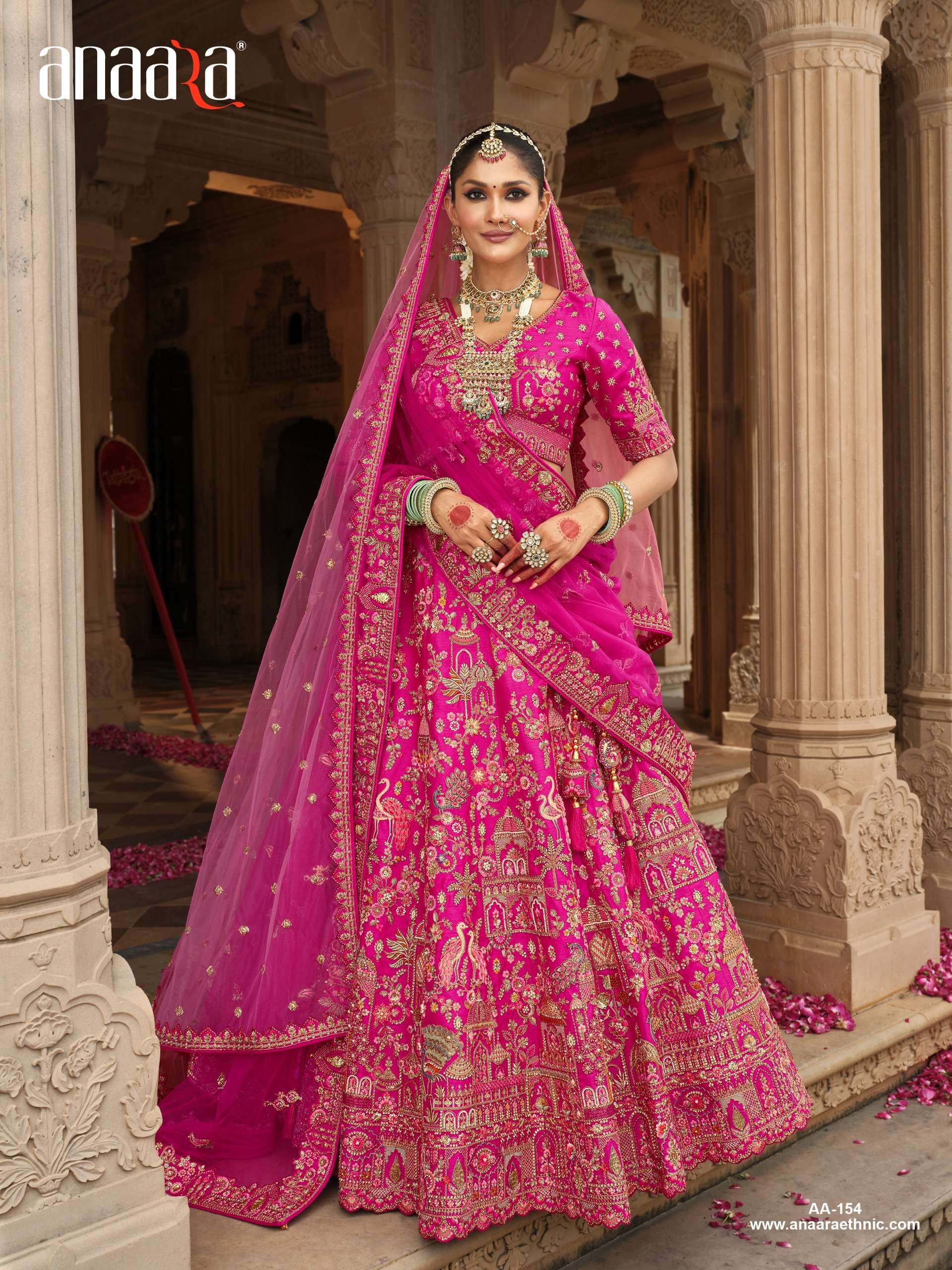 TATHASTU PRESENTS ANAARA BRIDAL WEAR HEAVY DESIGNER LEHNGHA CHOLI CATALOG WHOLESALER AND EXPORTRE IN SURAT 