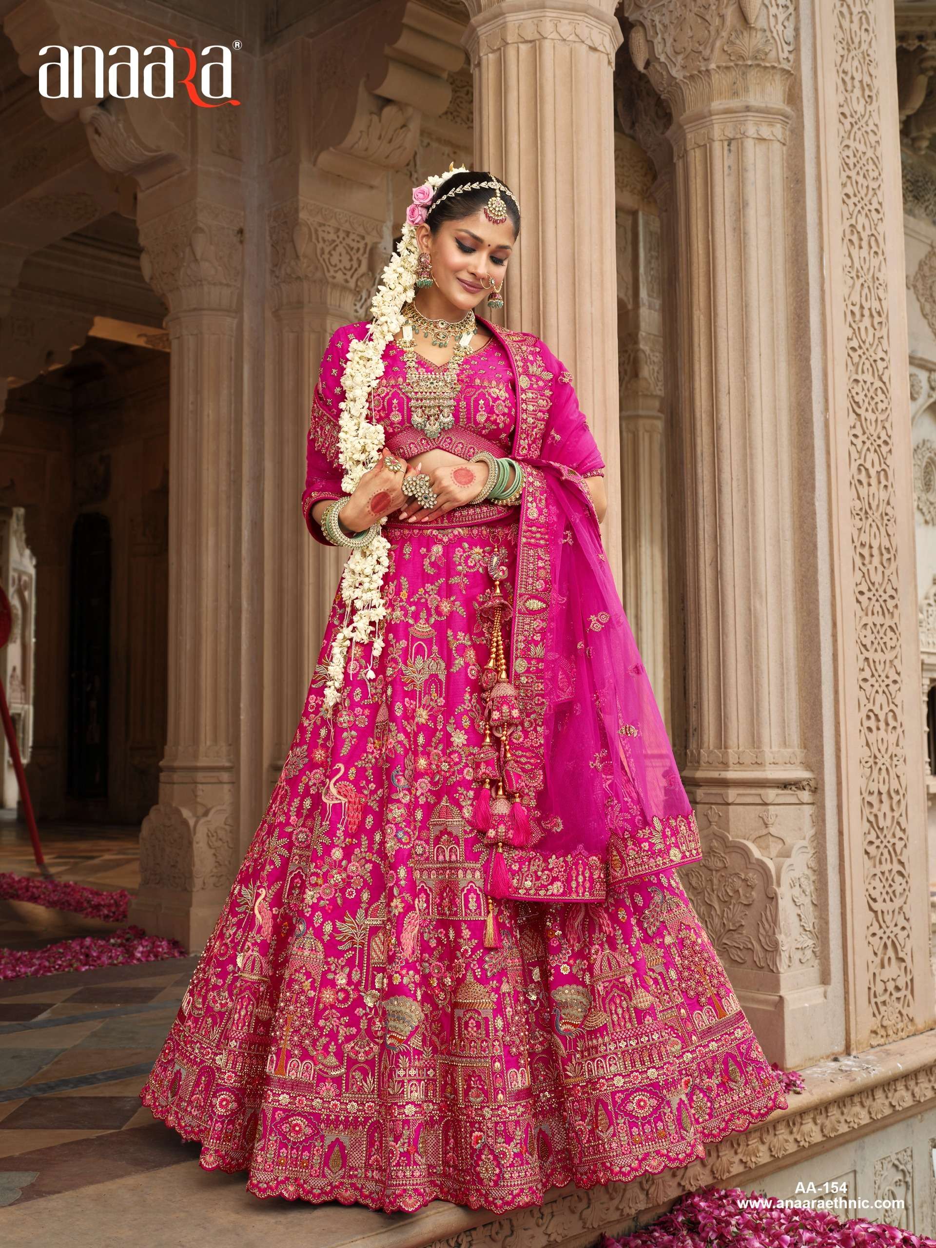 TATHASTU PRESENTS ANAARA BRIDAL WEAR HEAVY DESIGNER LEHNGHA CHOLI CATALOG WHOLESALER AND EXPORTRE IN SURAT 