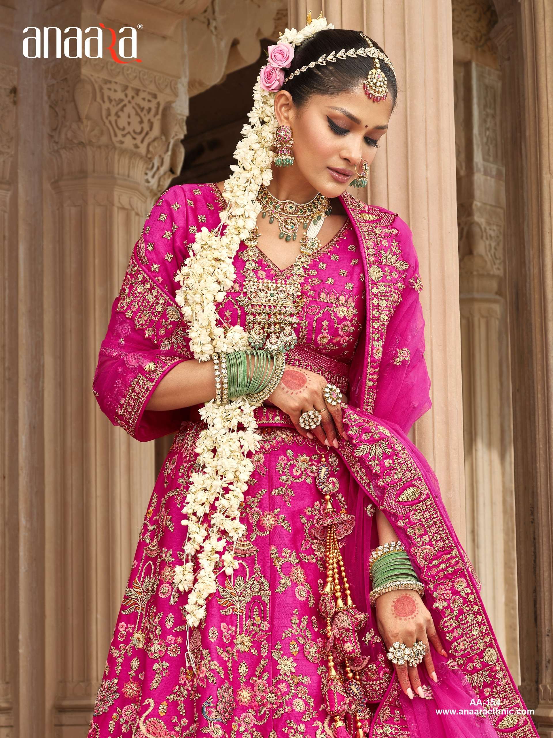 TATHASTU PRESENTS ANAARA BRIDAL WEAR HEAVY DESIGNER LEHNGHA CHOLI CATALOG WHOLESALER AND EXPORTRE IN SURAT 