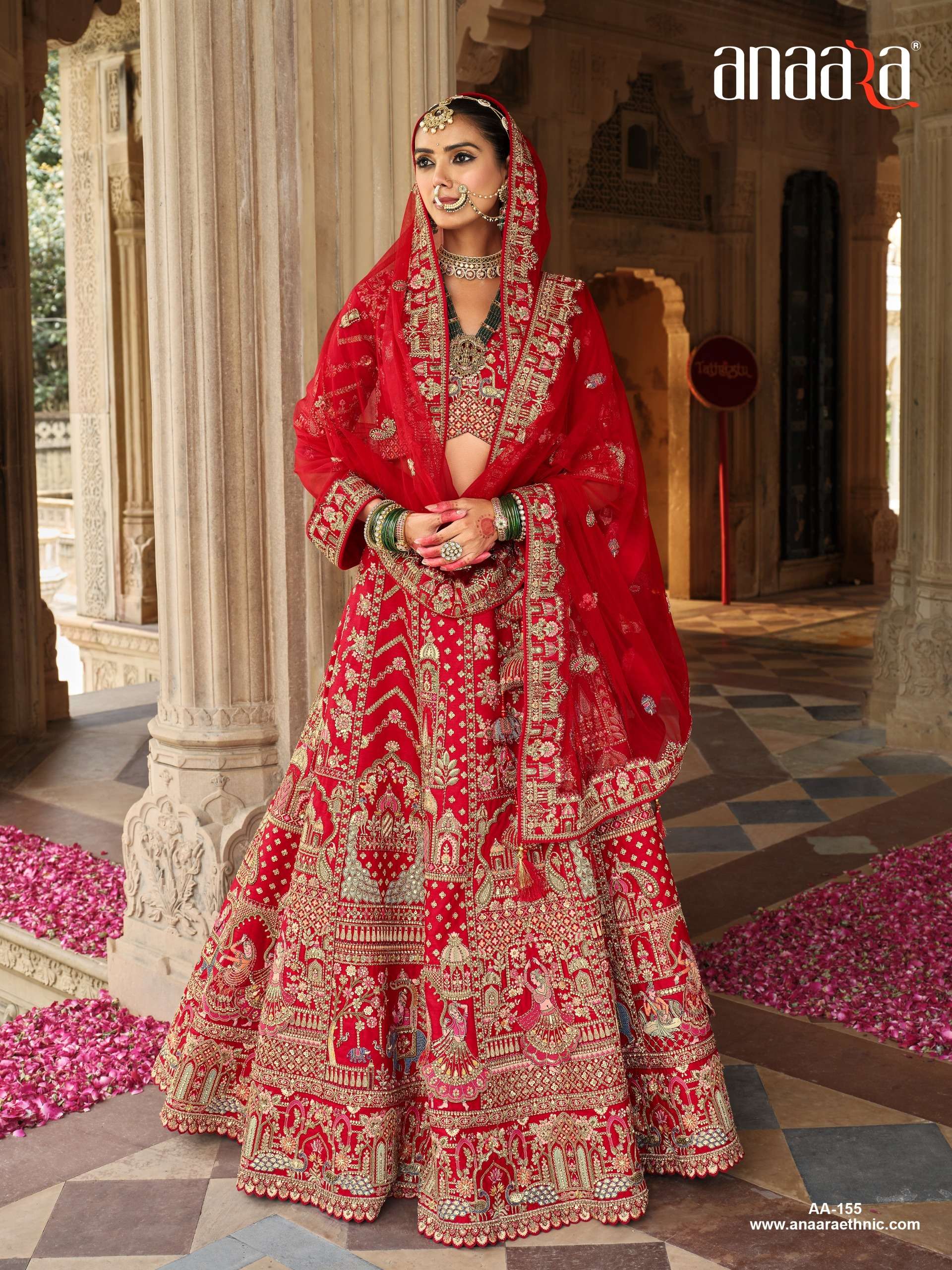 TATHASTU PRESENTS ANAARA BRIDAL WEAR HEAVY DESIGNER LEHNGHA CHOLI CATALOG WHOLESALER AND EXPORTRE IN SURAT 