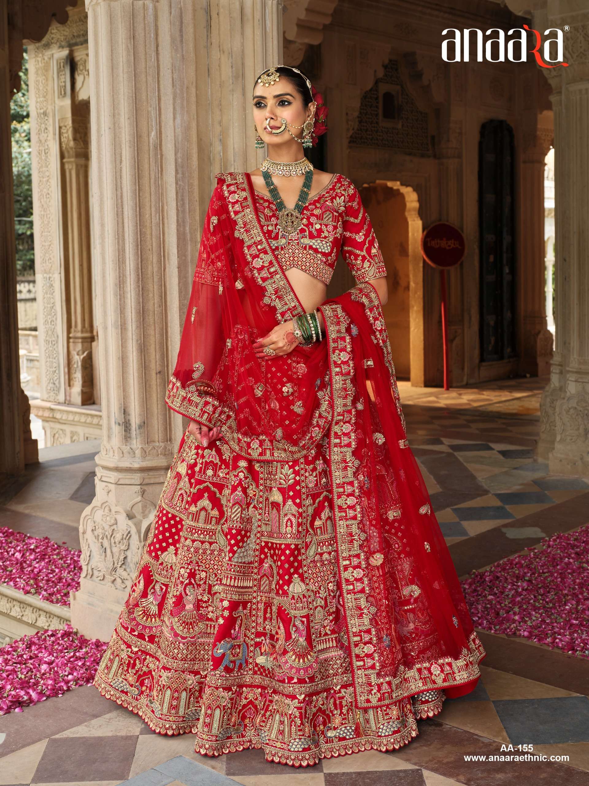 TATHASTU PRESENTS ANAARA BRIDAL WEAR HEAVY DESIGNER LEHNGHA CHOLI CATALOG WHOLESALER AND EXPORTRE IN SURAT 