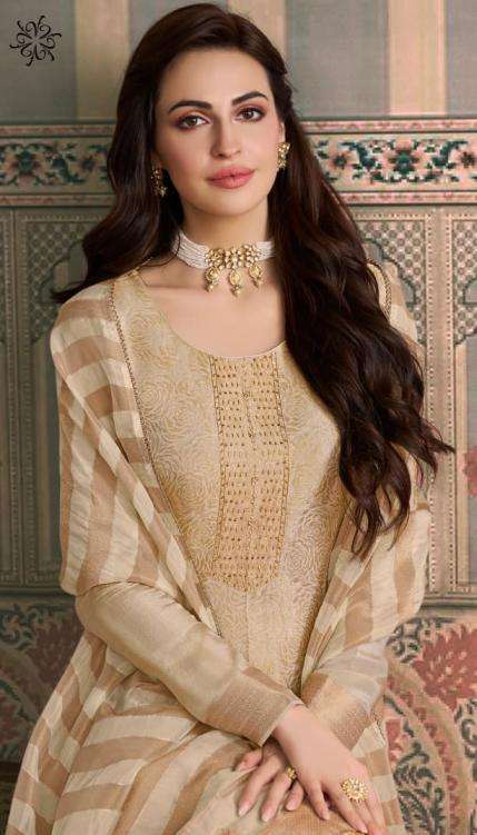 VINAY PARESENTS SHARDHA VISCOSE SIMMER JACRUARED PARTY WEAR SALWAR SUITS CATALOG WHOLESALER AND EXPORTER IN SURAT