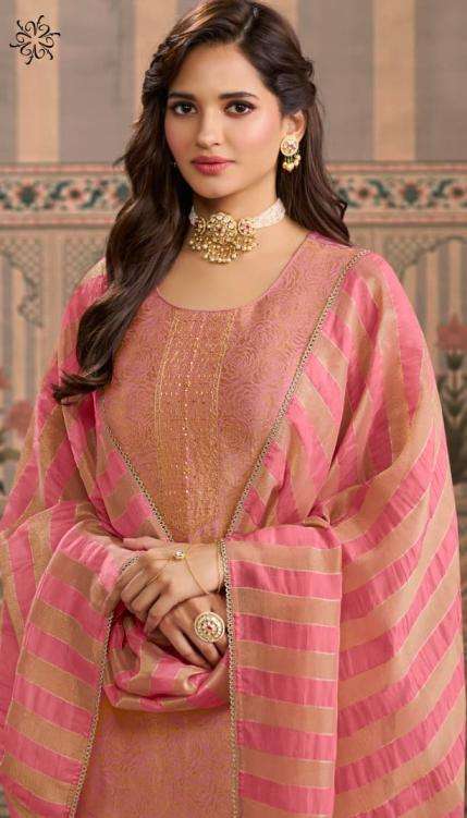 VINAY PARESENTS SHARDHA VISCOSE SIMMER JACRUARED PARTY WEAR SALWAR SUITS CATALOG WHOLESALER AND EXPORTER IN SURAT