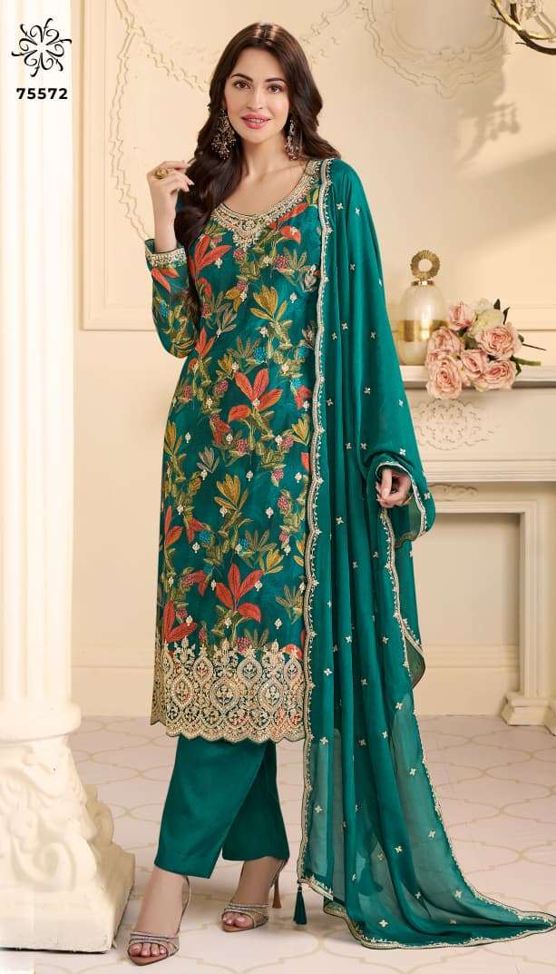 VINAY PRESENTS GUN GUN CHINON PRINTED FANCY PARTY WEAR SALWAR SUITS CATALOG WHOLESALER AND EXPORTER IN SURAT