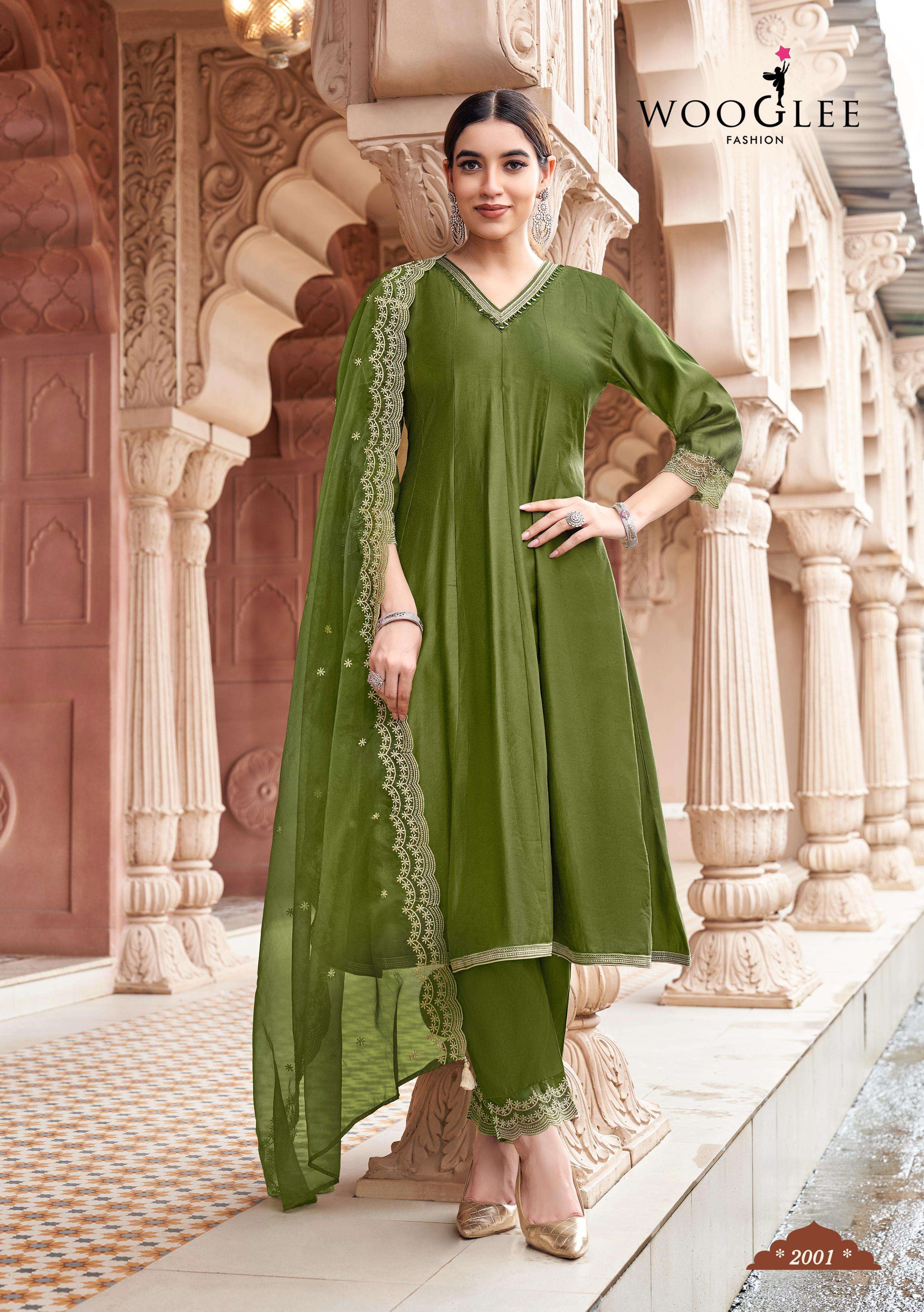 WOOGLEE PRESENTS MIRZA FANCY DESIGNER KURTIS CATALOG WHOLESALER AND EXPORTER 