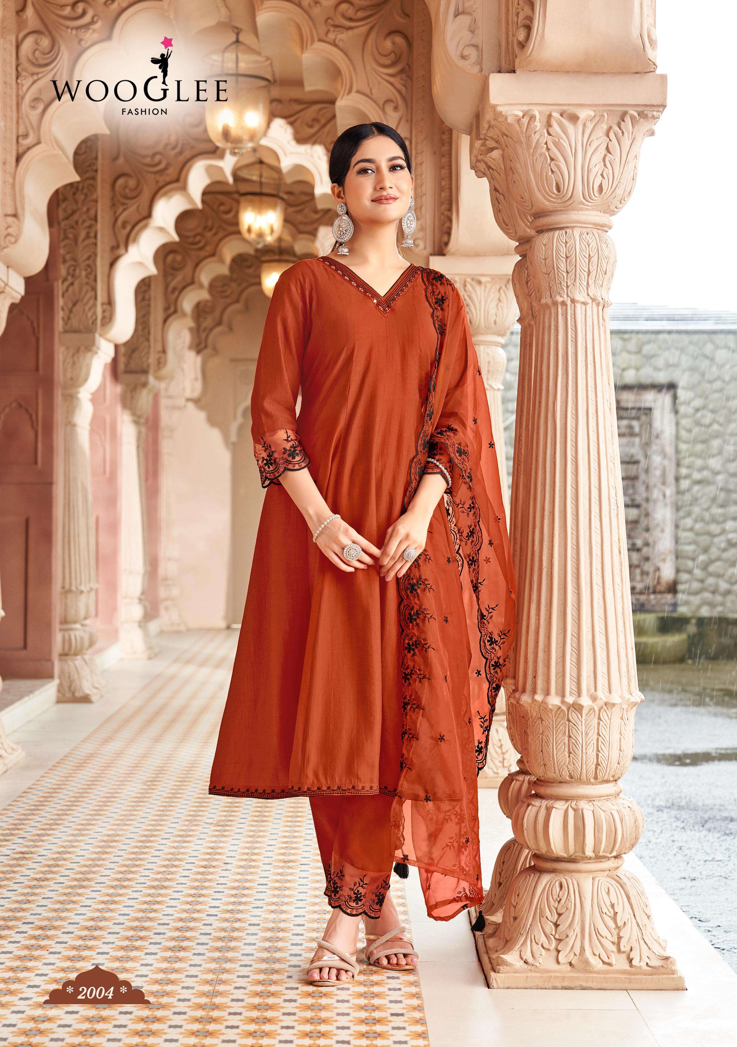 WOOGLEE PRESENTS MIRZA FANCY DESIGNER KURTIS CATALOG WHOLESALER AND EXPORTER 
