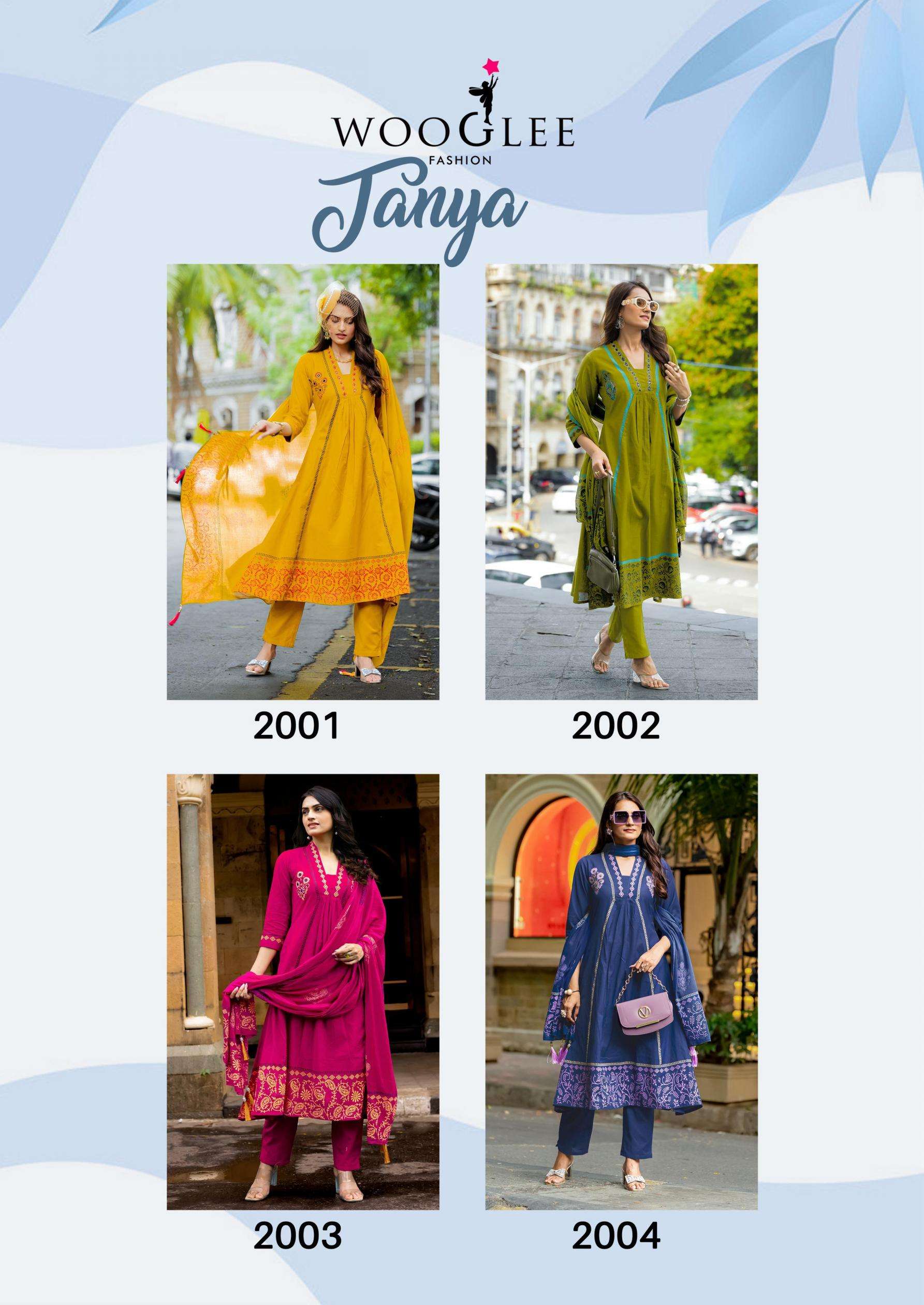 Wooglee Presents Tanya Fully Stitch Cotton Flex Unique Kurtis Catalog Wholesaler And Exporter 