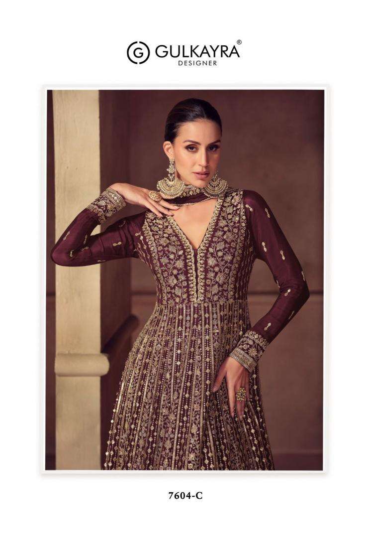 Gulkayra Designer Presents Hazael Chinon Readymade Stylish Gown With Dupatta Catalog Wholesaler And Exporter In Surat