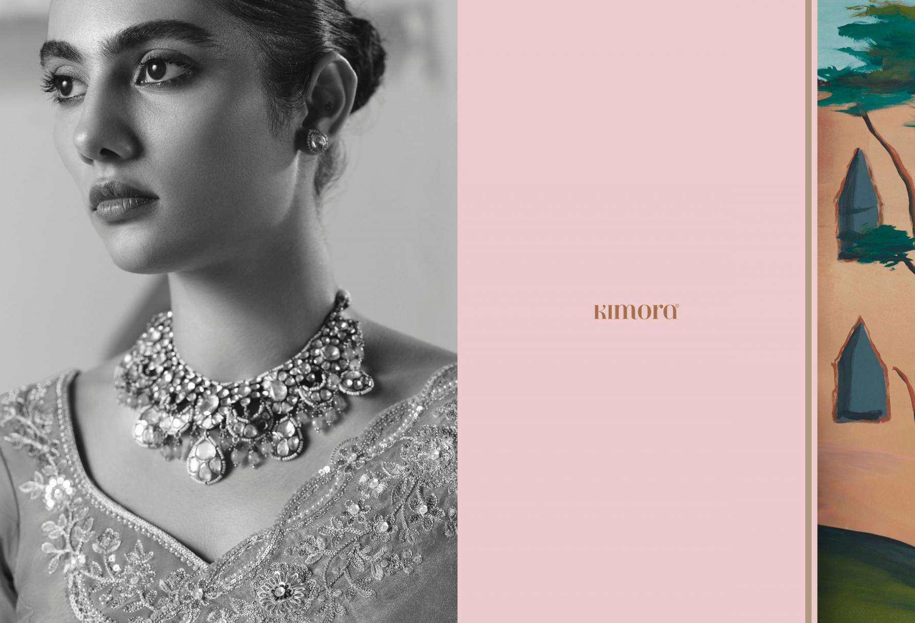 kimora presents ceremony fancy sequence work exclusive designer sarees catalog collection