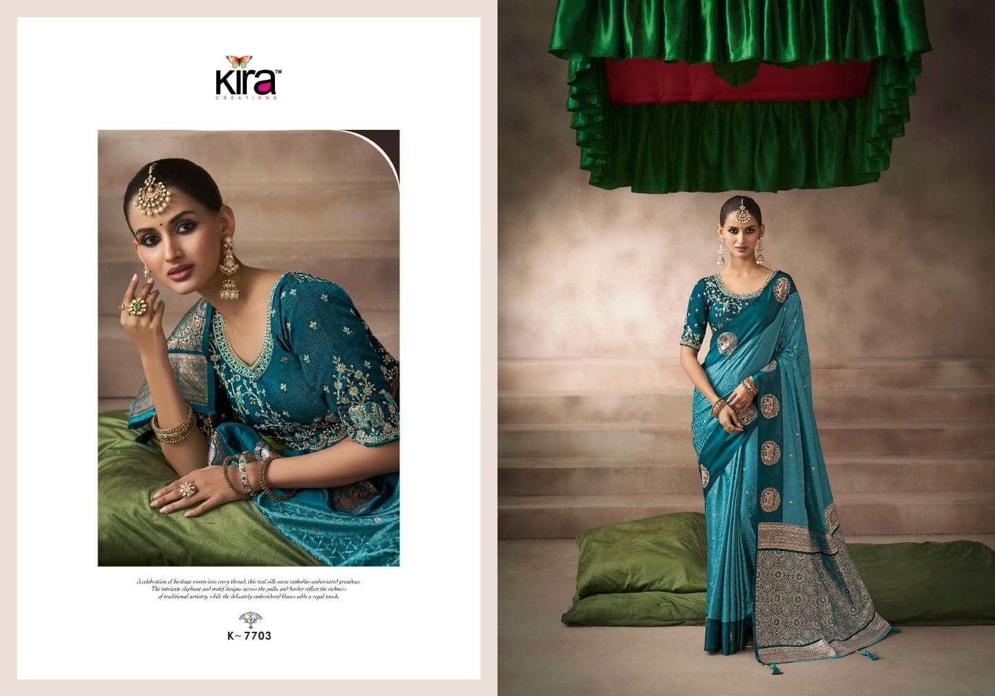 KIRA PRESENTS KALKI WHOLESALE SATIN SILK STUNNING LOOK SAREES FOR WOMEN CATALOG WHOLESALER AND EXPORTER 