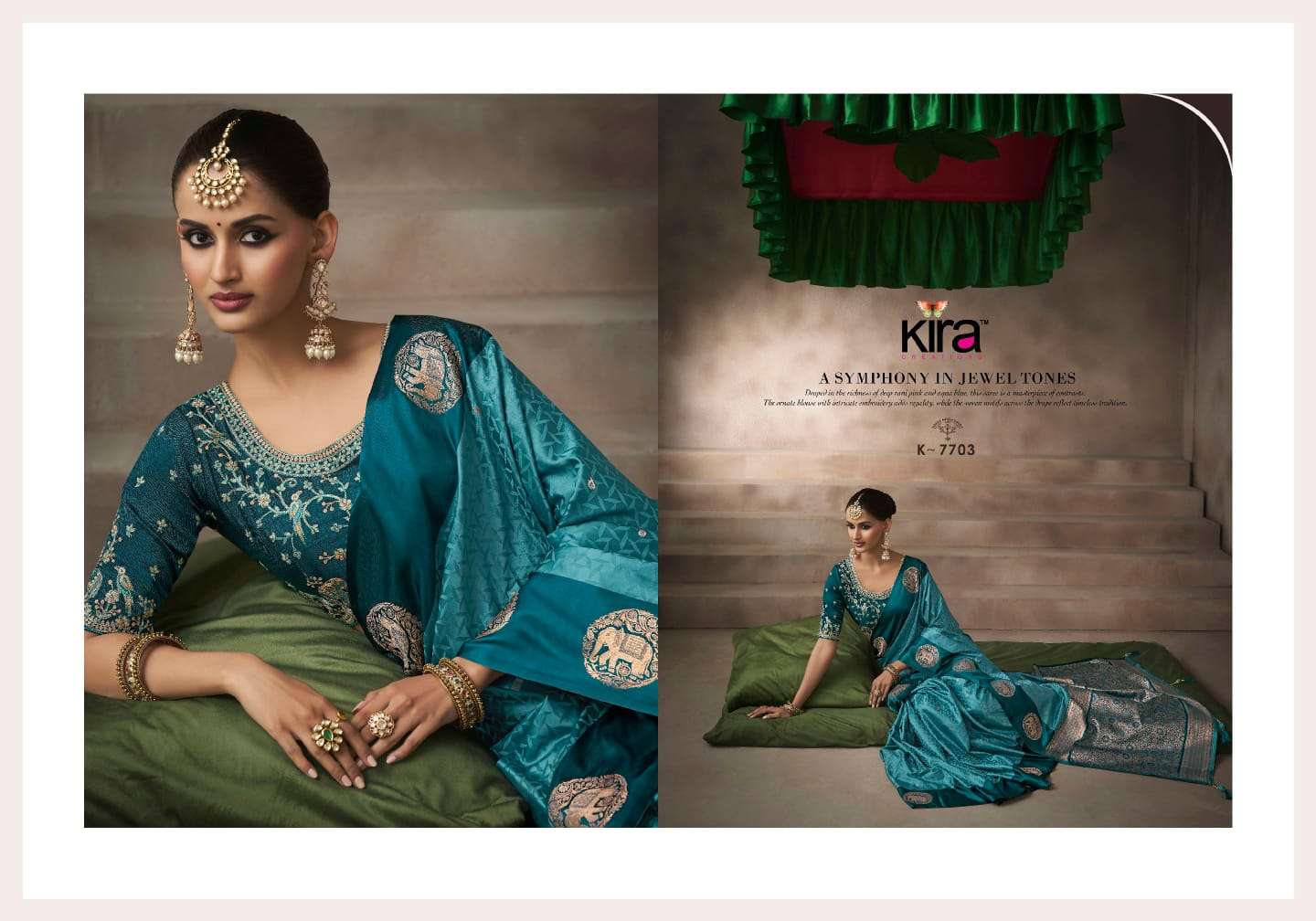 KIRA PRESENTS KALKI WHOLESALE SATIN SILK STUNNING LOOK SAREES FOR WOMEN CATALOG WHOLESALER AND EXPORTER 