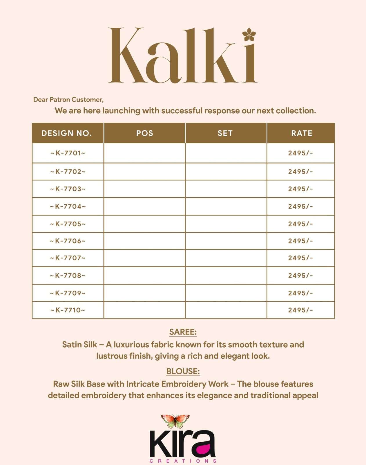 KIRA PRESENTS KALKI WHOLESALE SATIN SILK STUNNING LOOK SAREES FOR WOMEN CATALOG WHOLESALER AND EXPORTER 