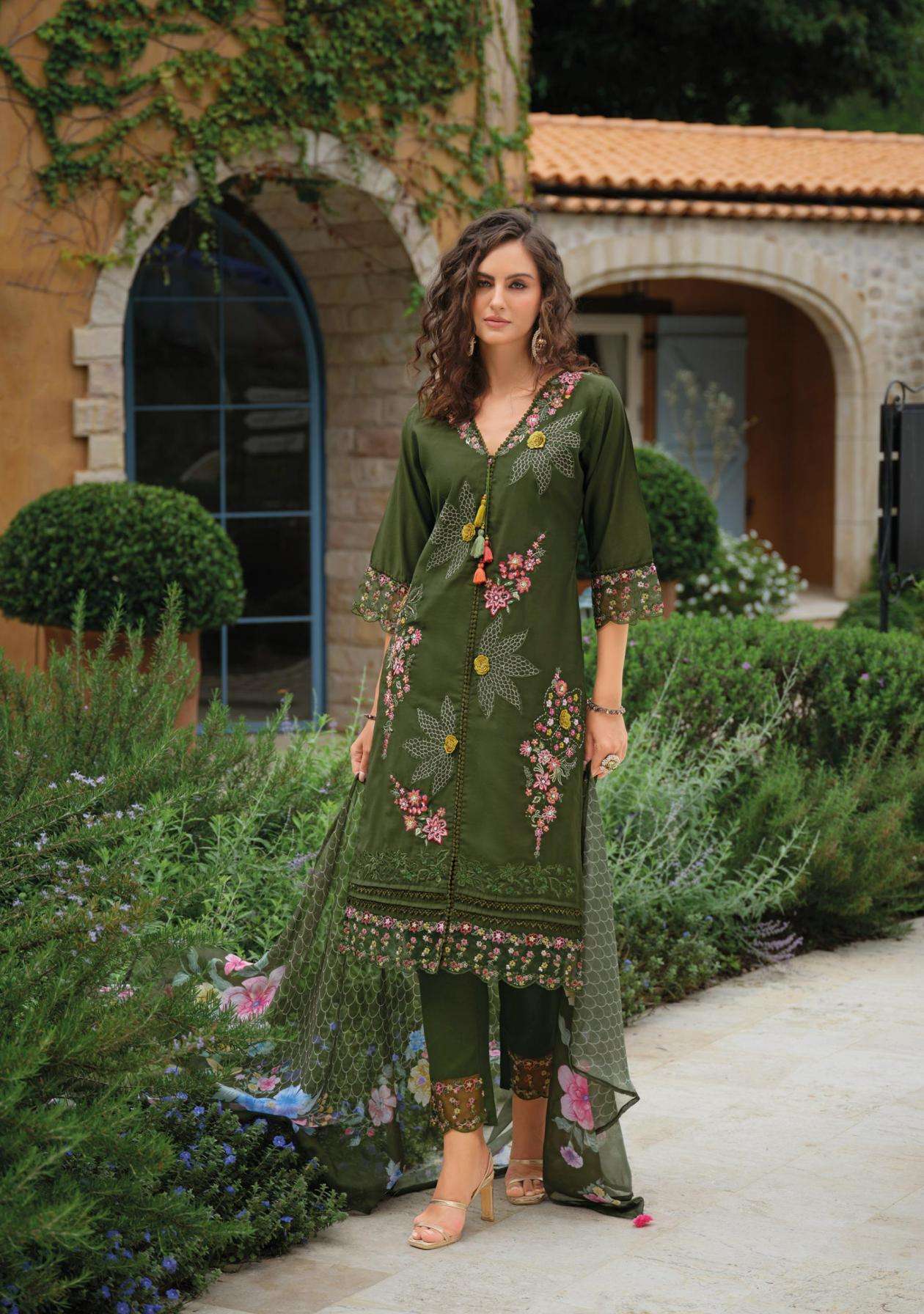 Lady Leela Presents Zoya Viscose Silk Readymade Party Wear Suit For Womens Catalog Wholesaler And Exporter 