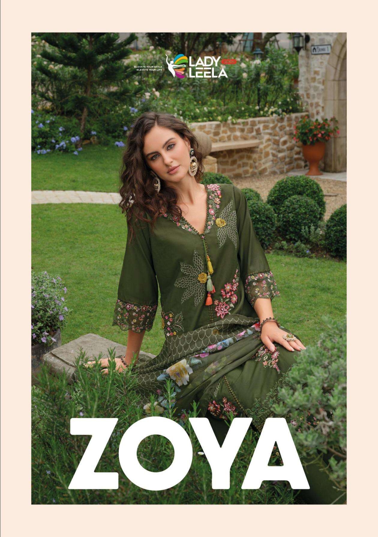 Lady Leela Presents Zoya Viscose Silk Readymade Party Wear Suit For Womens Catalog Wholesaler And Exporter 