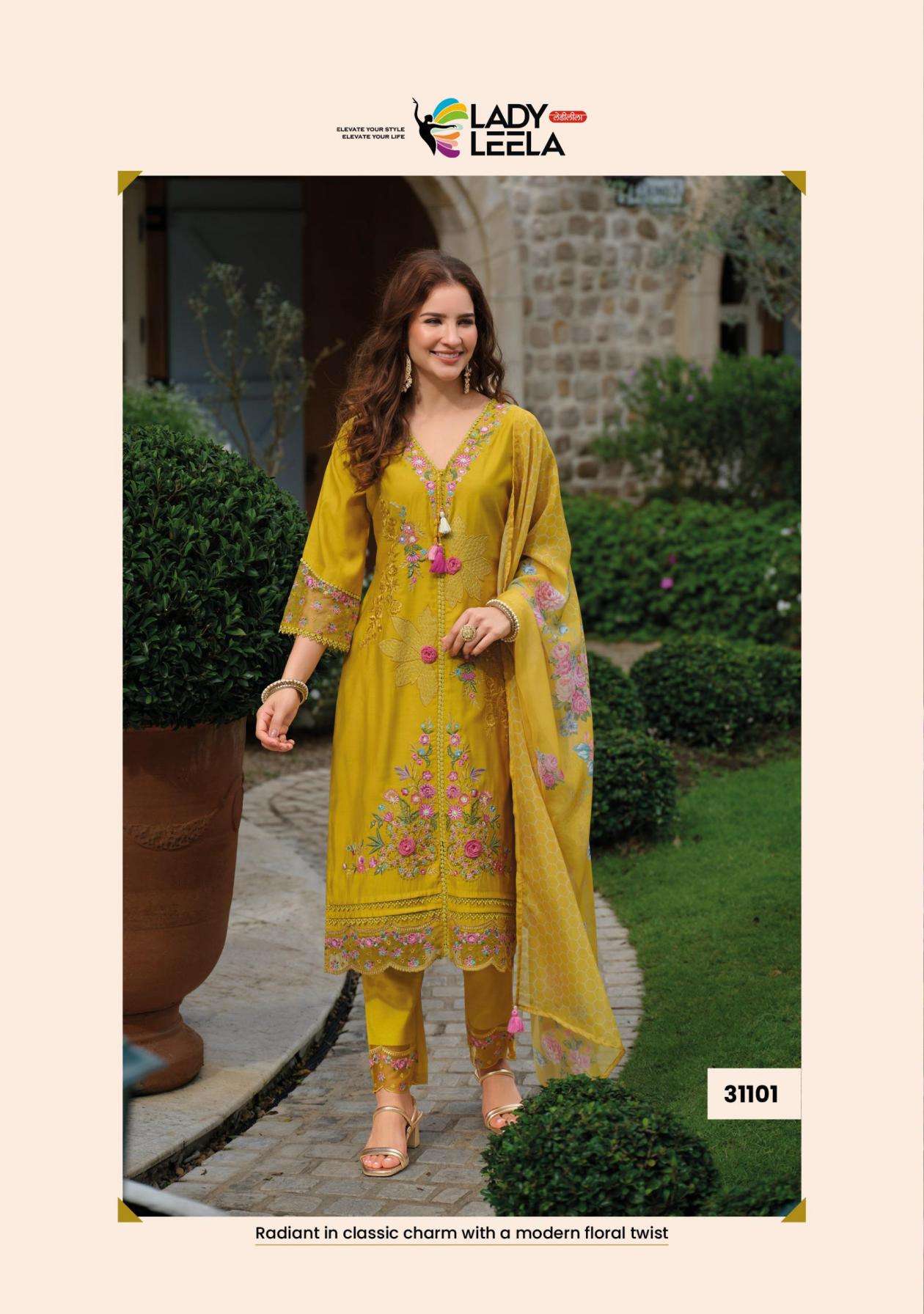 Lady Leela Presents Zoya Viscose Silk Readymade Party Wear Suit For Womens Catalog Wholesaler And Exporter 