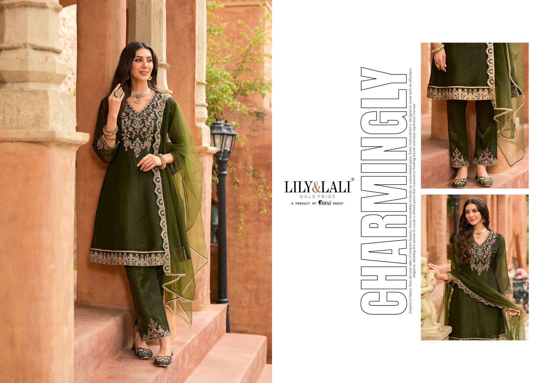 lily & lali presents romania silk lining readymade gorgeous look kurtis catalog