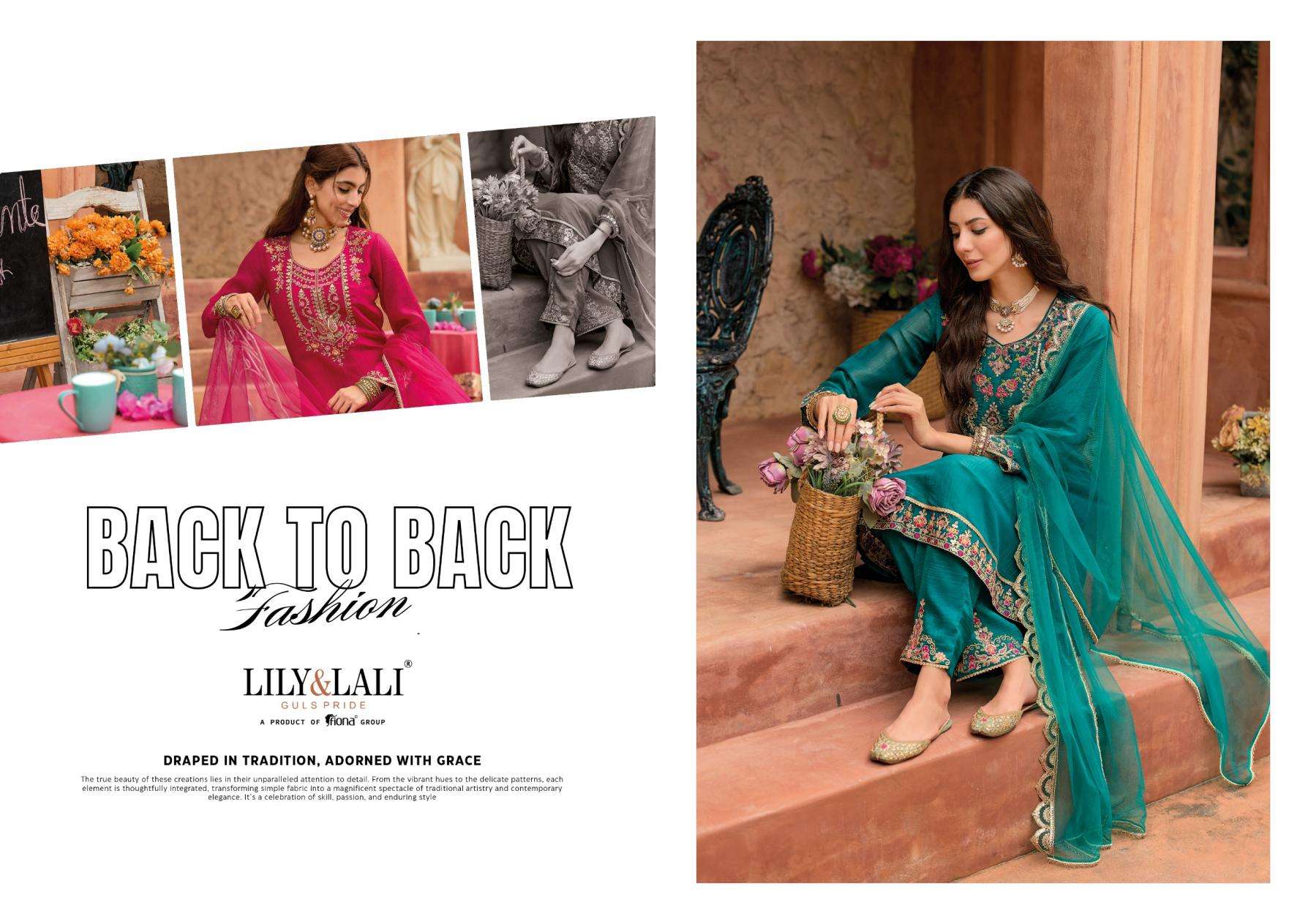 lily & lali presents romania silk lining readymade gorgeous look kurtis catalog