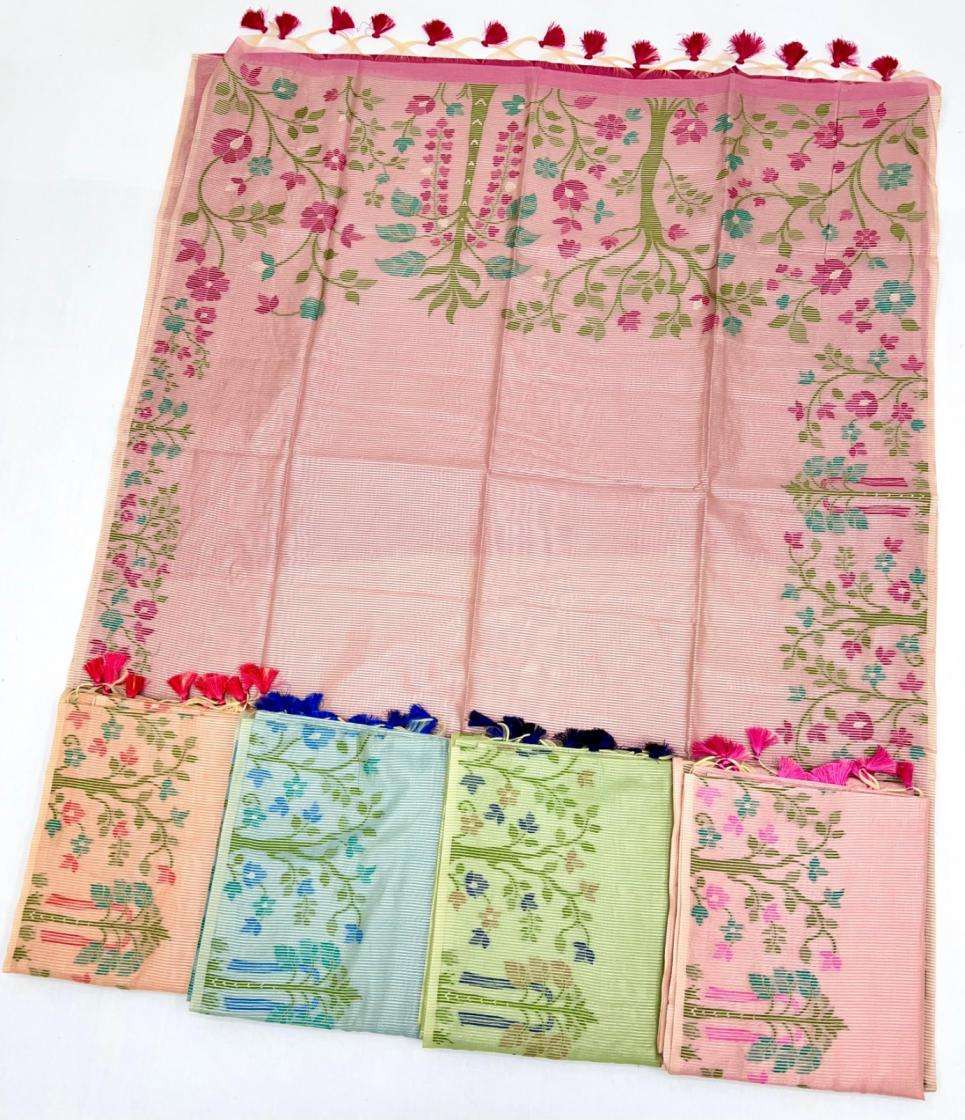 rajtex presents pure zari tissue handloom brasso weaving shop trendy sarees catalog