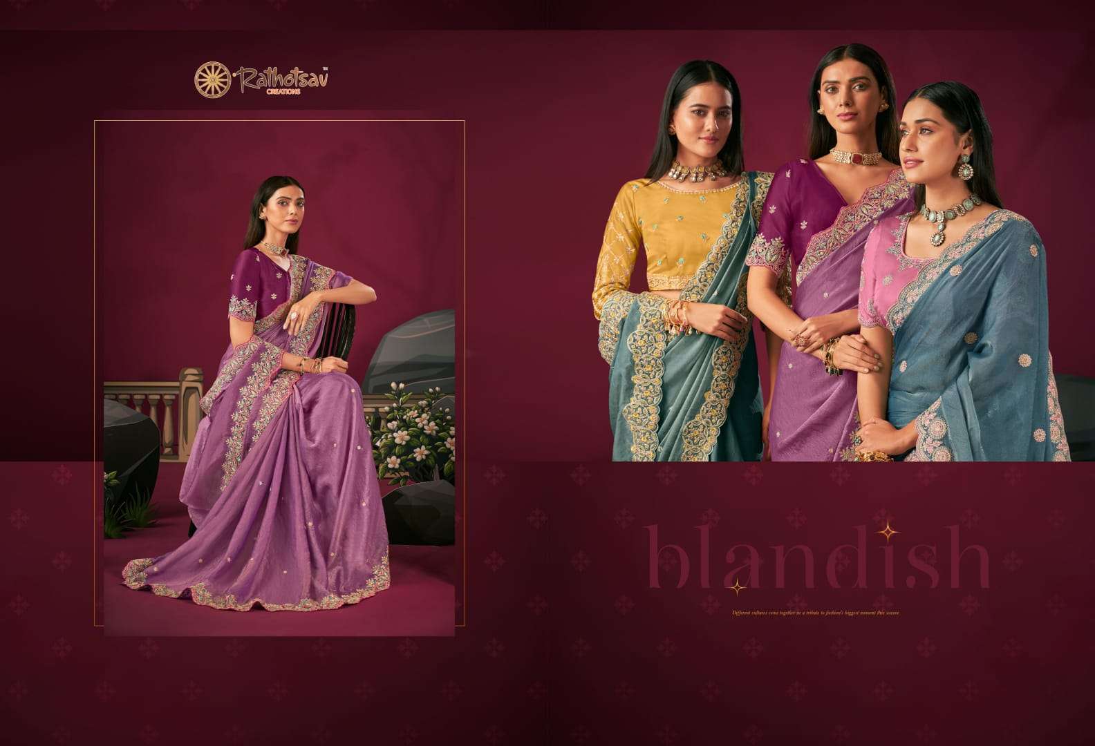 RATHITSAV BY RAJGURU PRESENTS LIVA FANCY OCCASSION WEAR SAREES CATALOG WHOLESALER AND EXPORTER IN SURAT