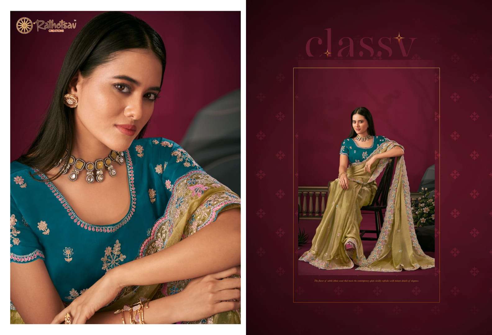 RATHITSAV BY RAJGURU PRESENTS LIVA FANCY OCCASSION WEAR SAREES CATALOG WHOLESALER AND EXPORTER IN SURAT