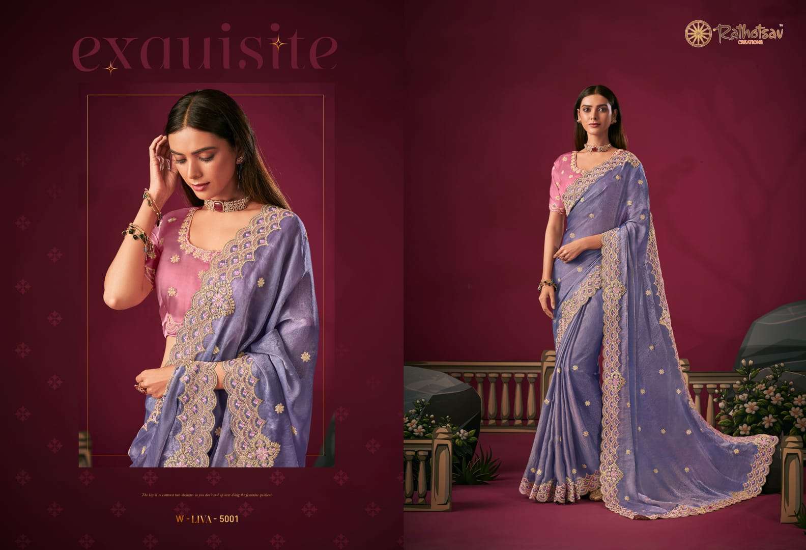 RATHITSAV BY RAJGURU PRESENTS LIVA FANCY OCCASSION WEAR SAREES CATALOG WHOLESALER AND EXPORTER IN SURAT