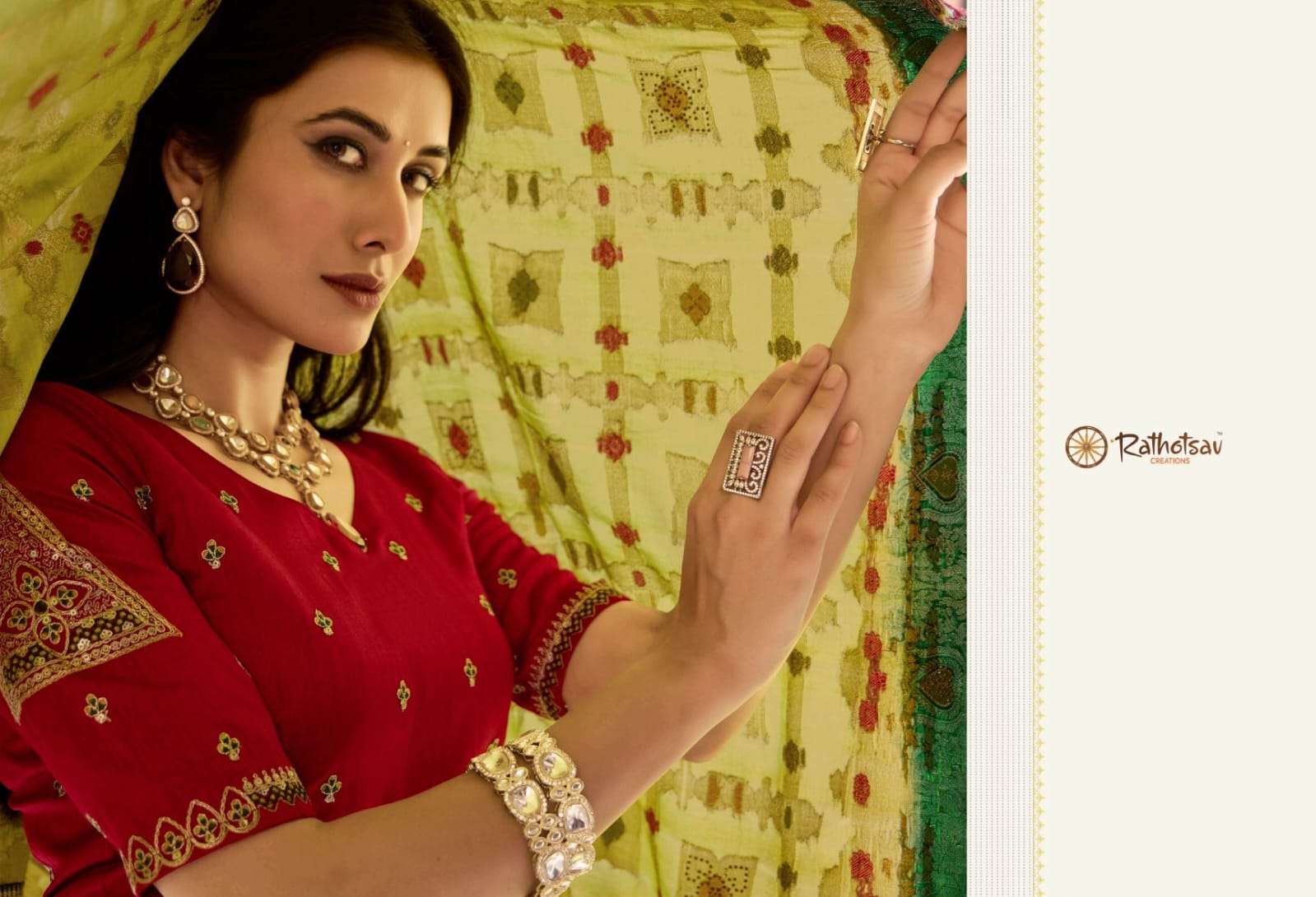 RATHOTSAV BY RAJGURU PRESENTS RIHANA VOL-2 FANCY SAREES CATALOG WHOLESALER AND EXPORTER IN SURAT