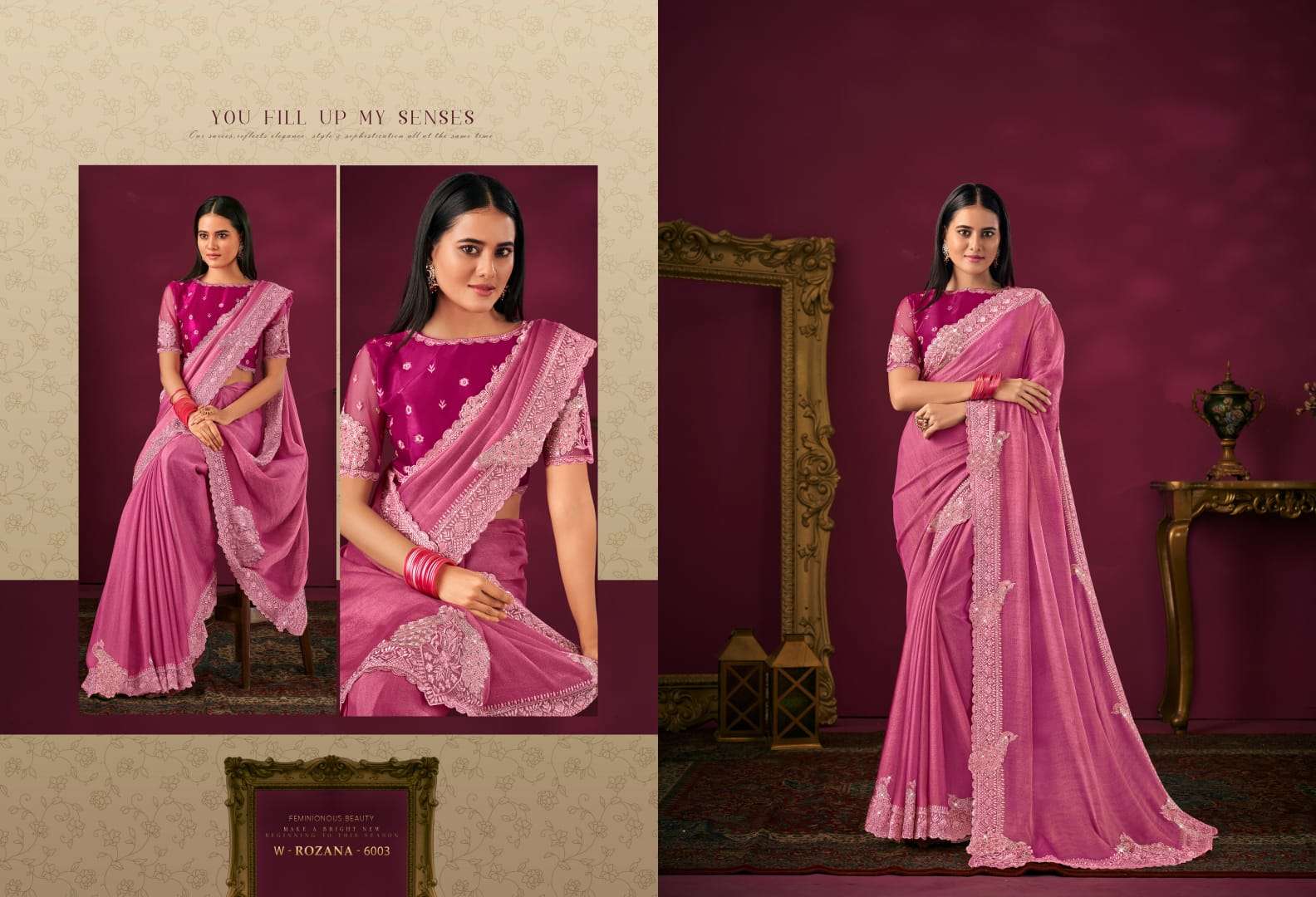 RATHOTSAV BY RAJGURU PRESENTS ROZANA FANCY SAREES CATALOG WHOLESALER AND EXPORTER IN SURAT