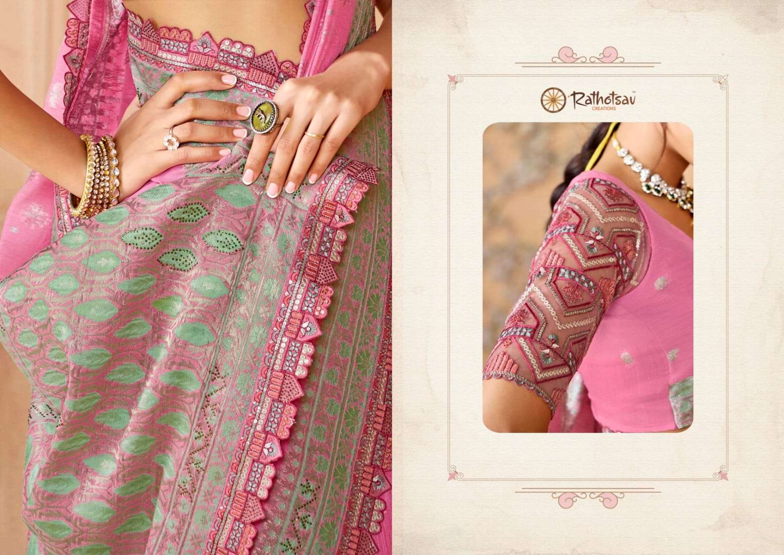 RATHOTSAV BY RAJGURU PRESENTS SHYAMLI VOL-2 FANCY FUNCTION WEAR SAREES CATALOG WHOLESALER AND EXPORTER IN SURAT