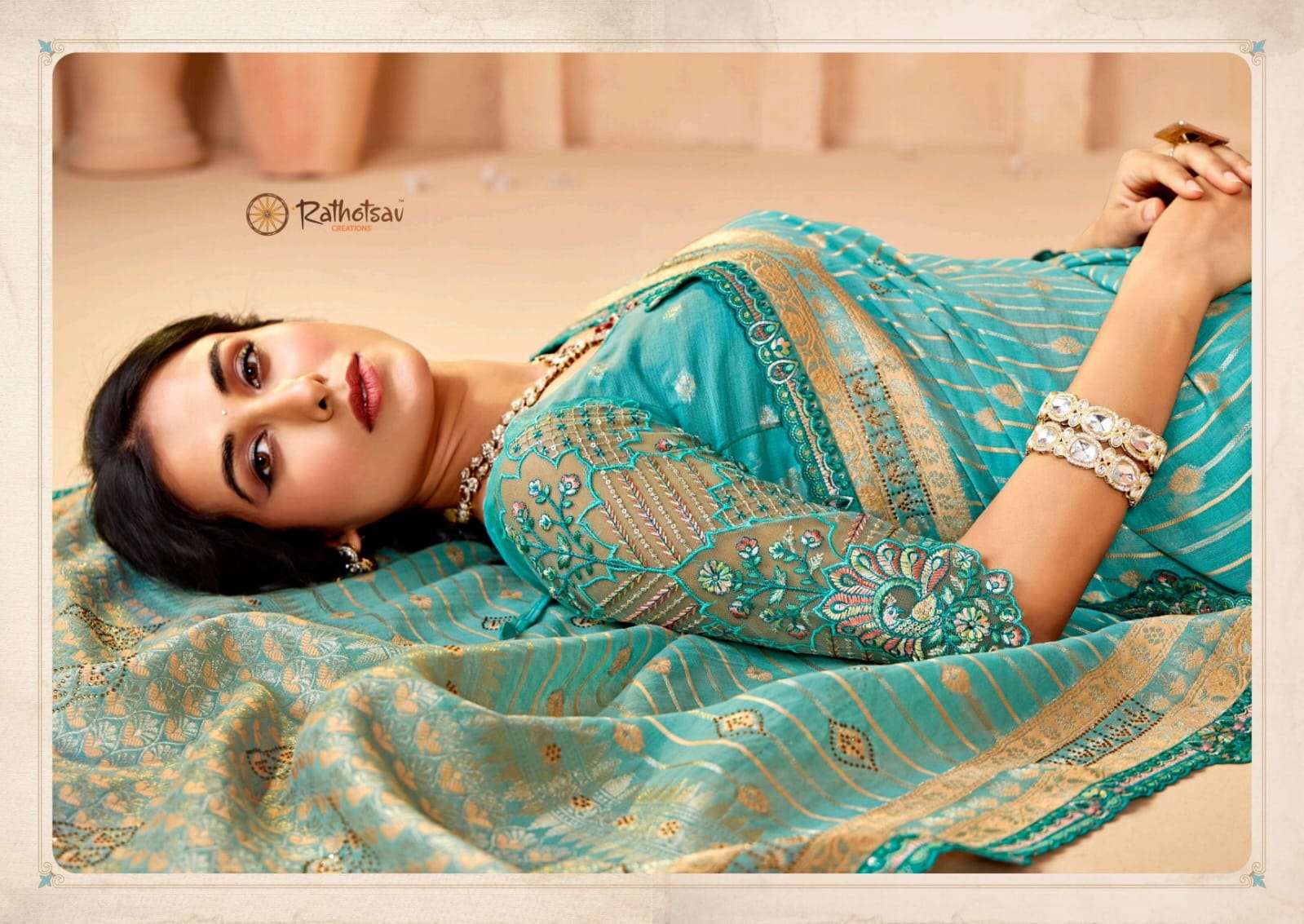 RATHOTSAV BY RAJGURU PRESENTS SHYAMLI VOL-2 FANCY FUNCTION WEAR SAREES CATALOG WHOLESALER AND EXPORTER IN SURAT