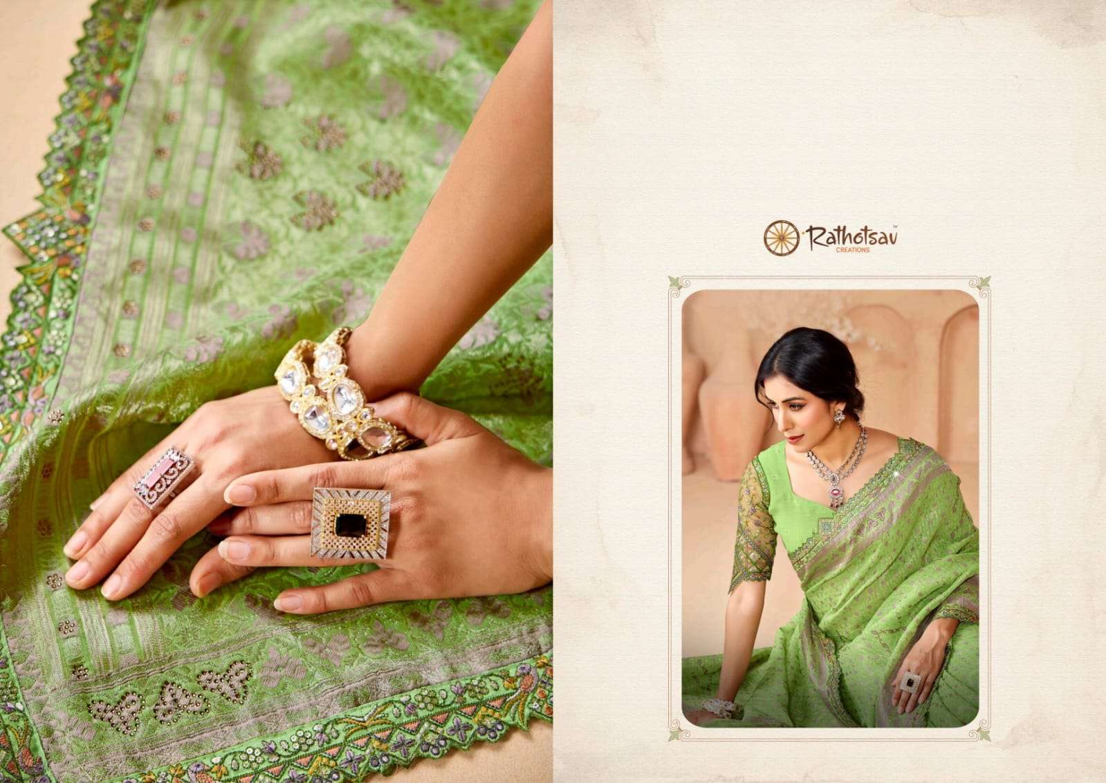 RATHOTSAV BY RAJGURU PRESENTS SHYAMLI VOL-2 FANCY FUNCTION WEAR SAREES CATALOG WHOLESALER AND EXPORTER IN SURAT