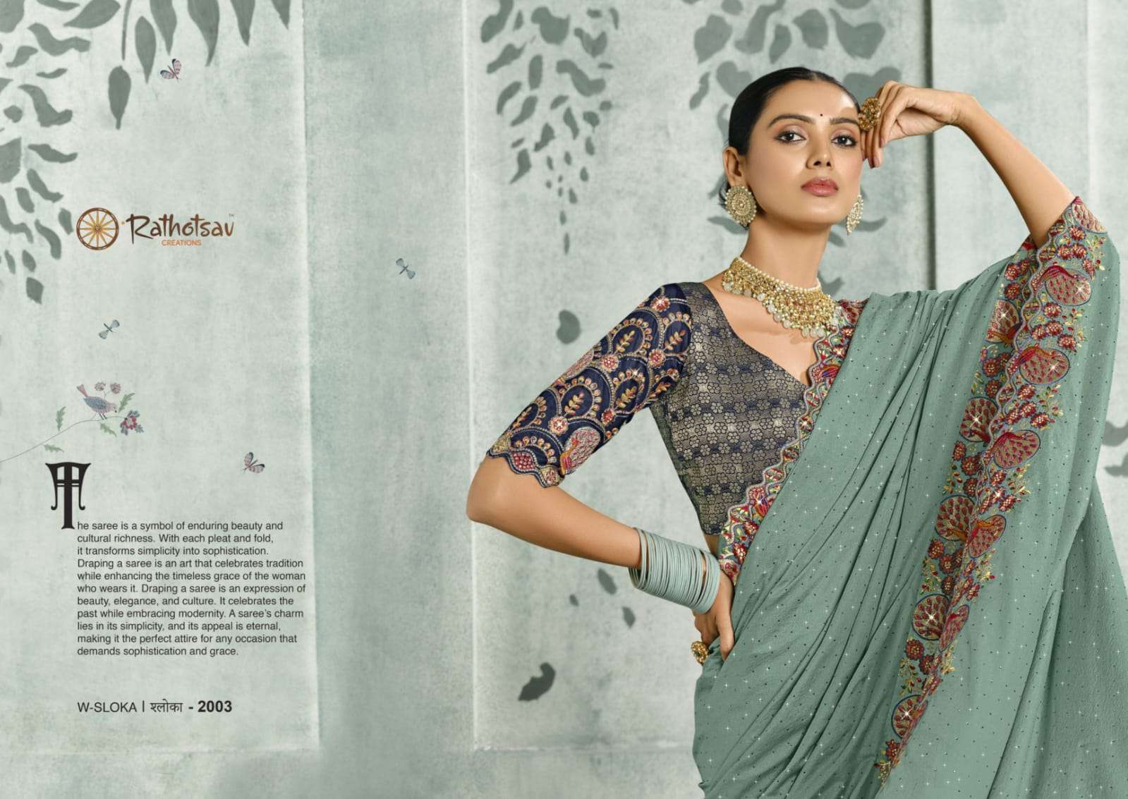 RATHOTSAV BY RAJGURU PRESENTS SLOKA FANCY WEDDING WEAR SAREES CATALOG WHOLESALER AND EXPORTER IN SURAT