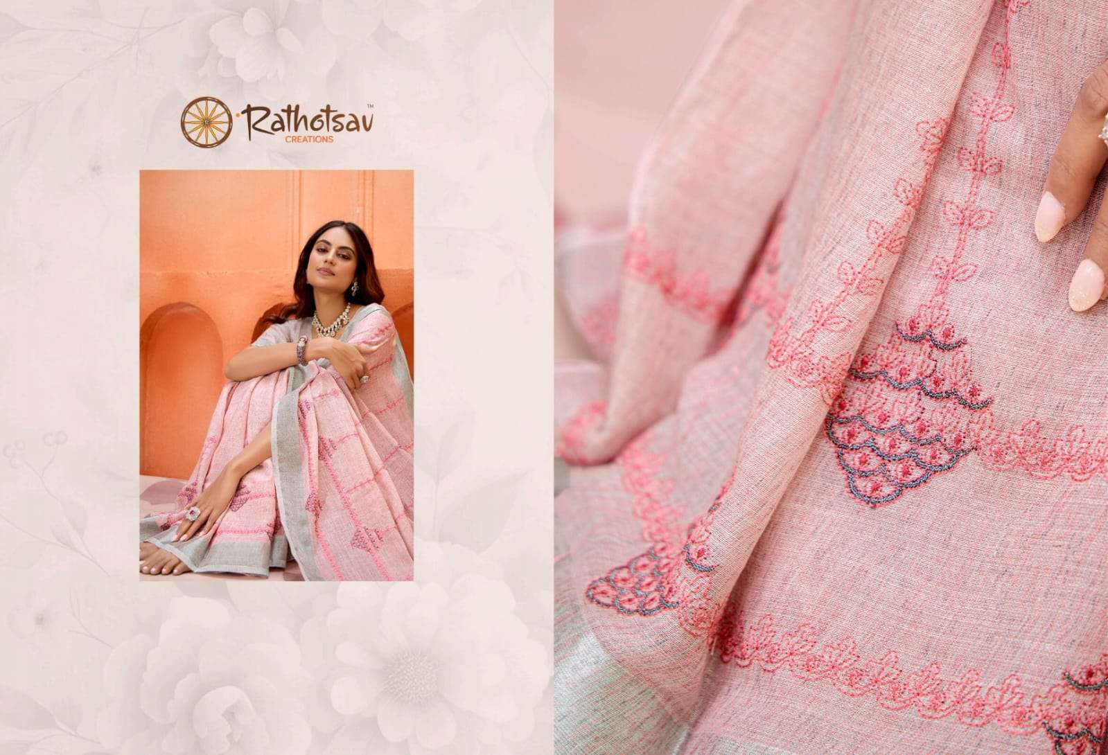 RATHOTSAV BY RAJGURU PRESENTS YAMINI FANCY SAREES CATALOG WHOLESALER AND EXPORTER IN SURAT