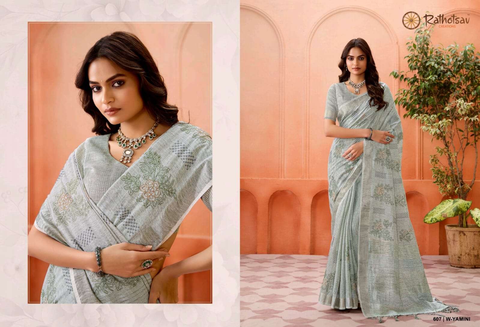 RATHOTSAV BY RAJGURU PRESENTS YAMINI FANCY SAREES CATALOG WHOLESALER AND EXPORTER IN SURAT
